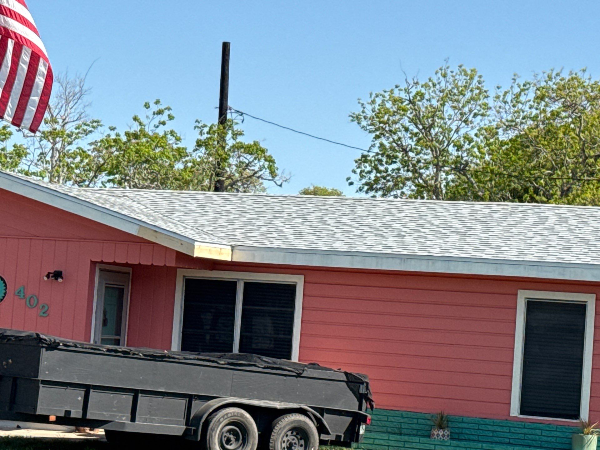 Perfectly Pink in Rockport Texas by Bayfront Roofing and Construction