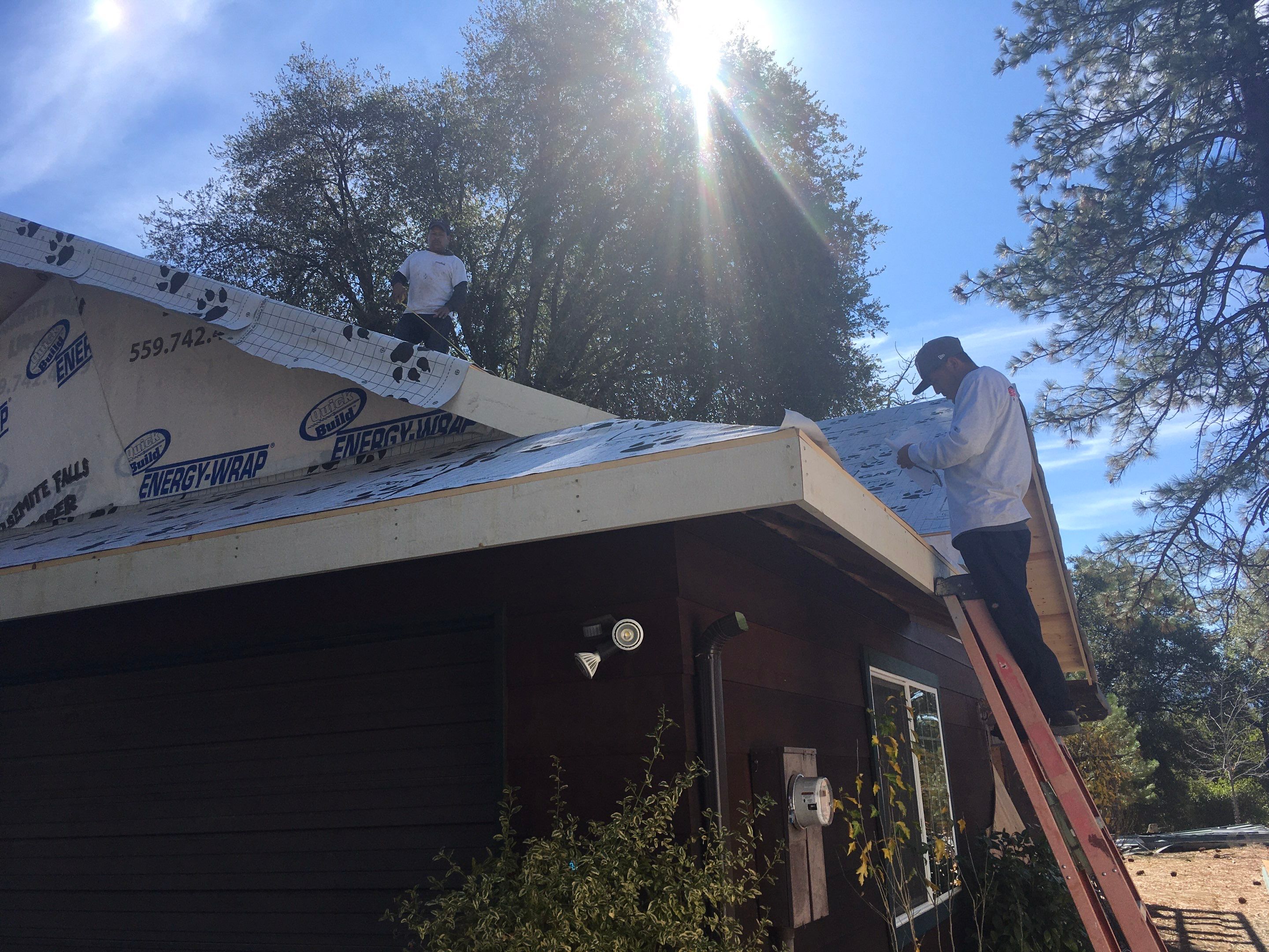 Metal roofing installation using Standing seam metal roofing system by Straight Edge Roofing Inc