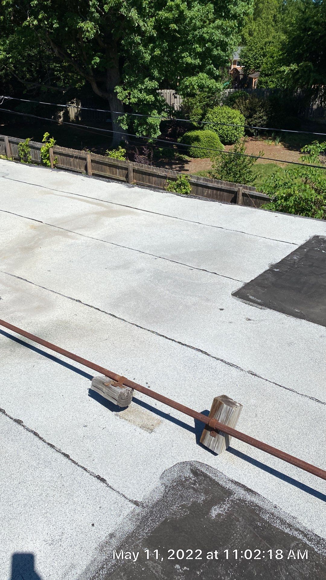 Commercial Roof Coating using Fiberseal basecoat and Silicon Topcoat by Just In Time Roofing and Restoration