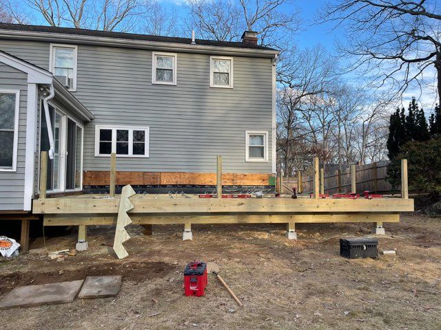 Deck and Sidin in Milford, MA by UBrothers Construction