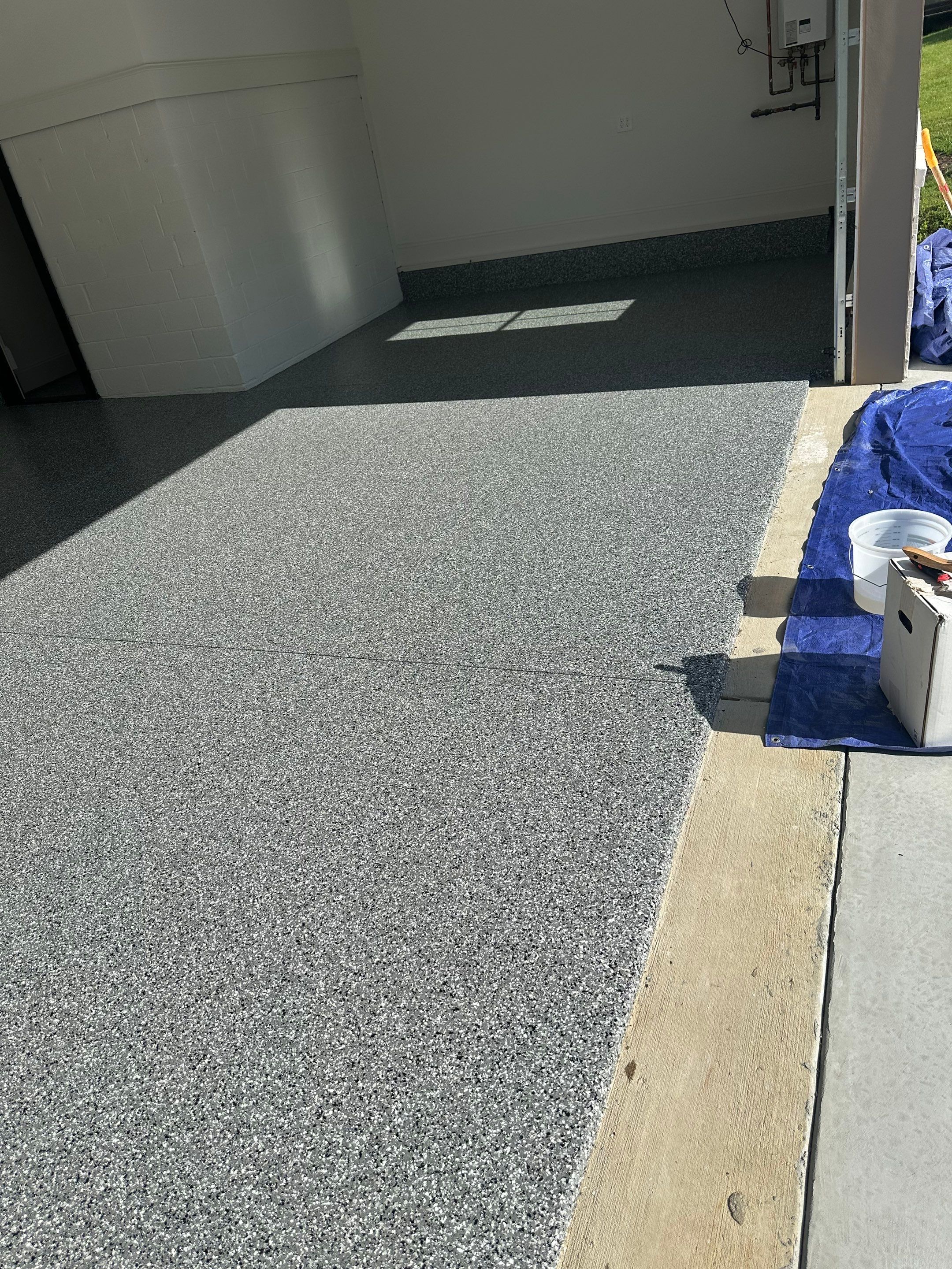 Garage Floor Coating using Wombat by My Garage Floor Guys