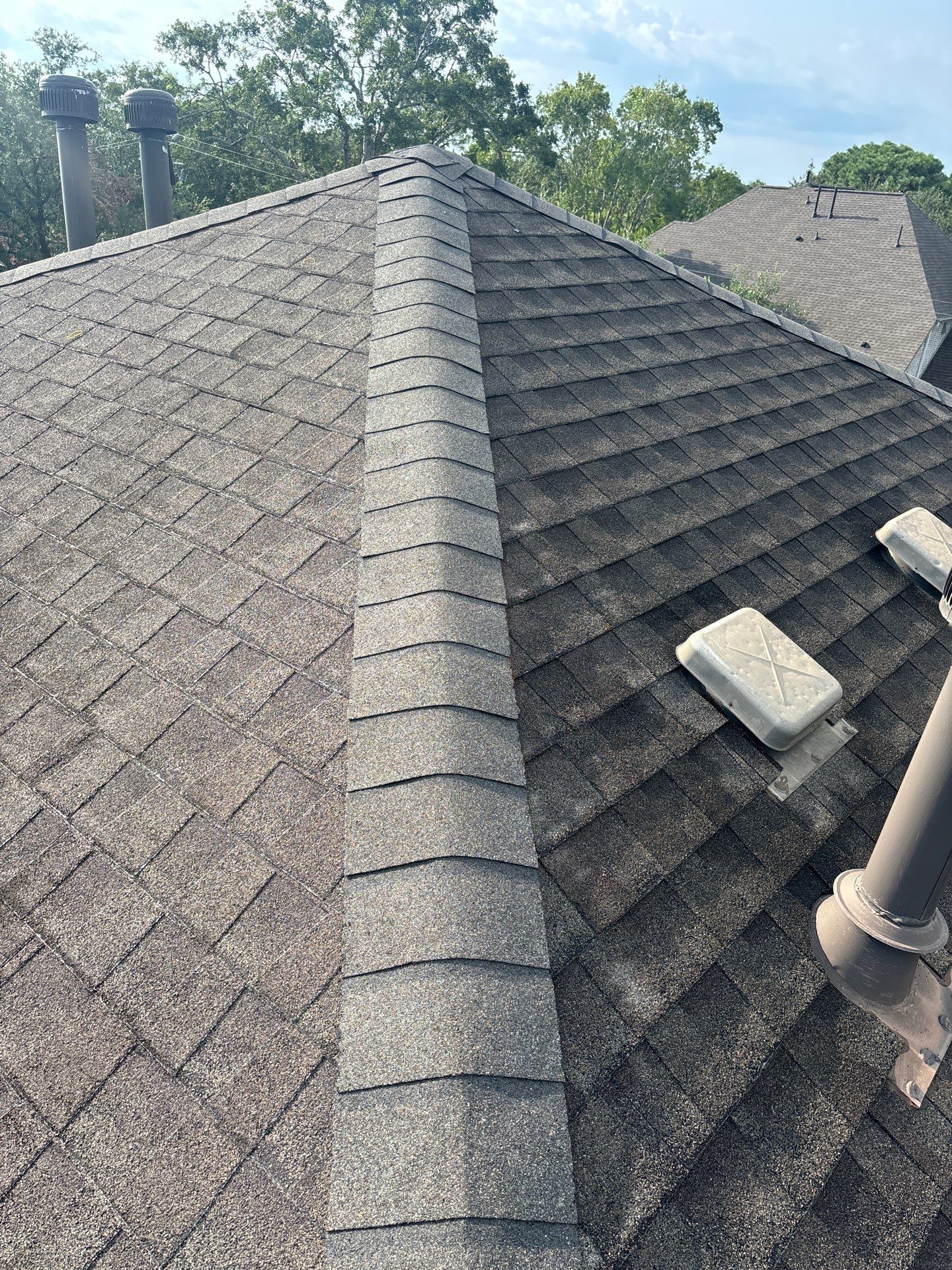 Hail Damage using Owen's Corning Duration (Lifetime) Shingles by Roof Repair Company