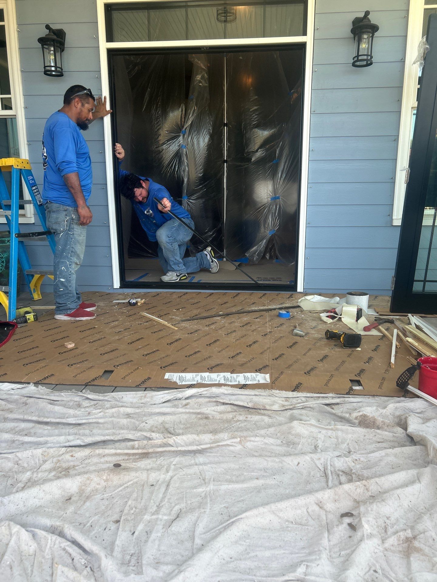 Portland Shore Porch Build and Custom Doors by Bayfront Roofing and Construction
