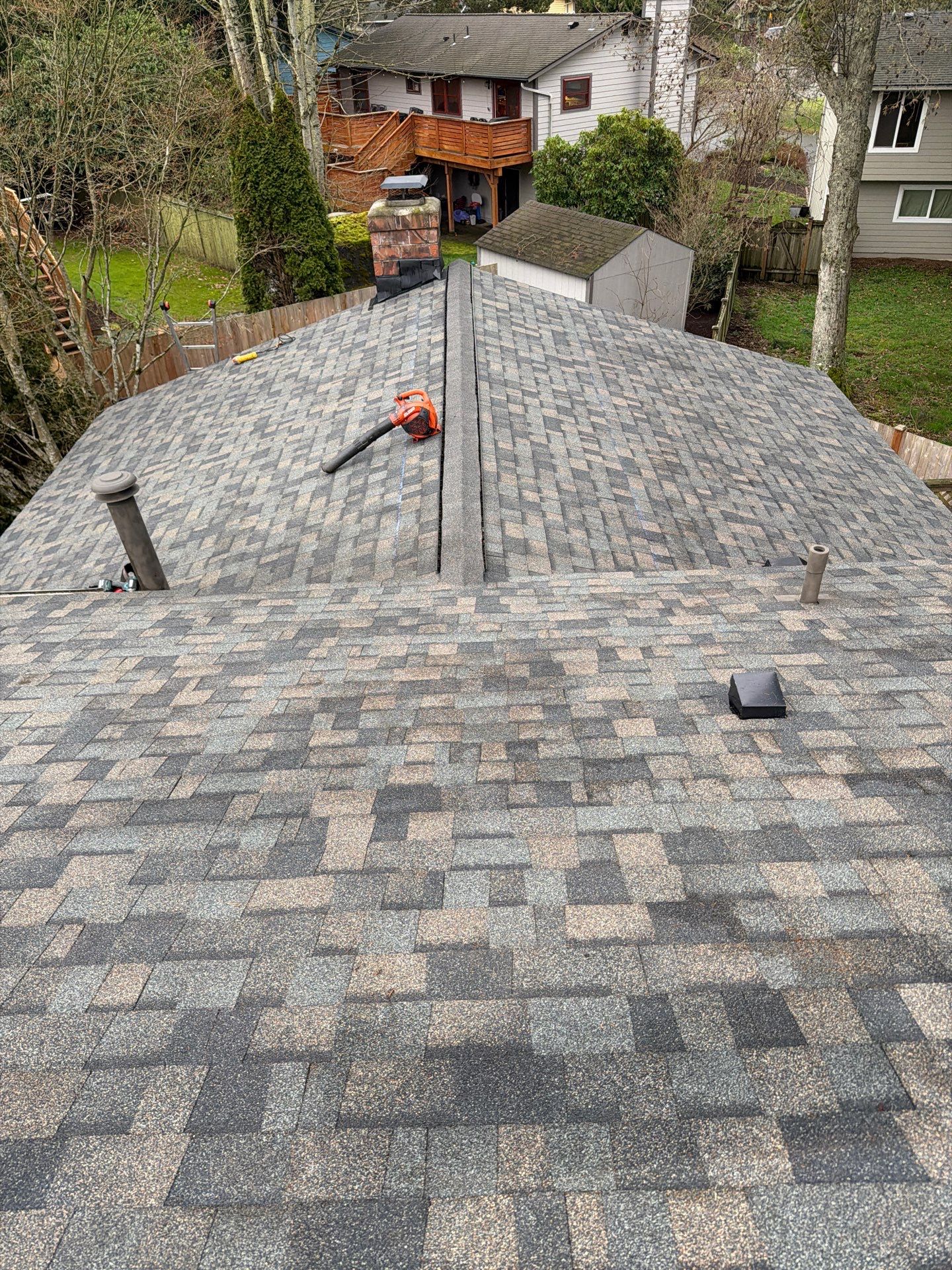 Residential Roofing Installation using GAF UHDZ Shingles by Roofing Formula LLC