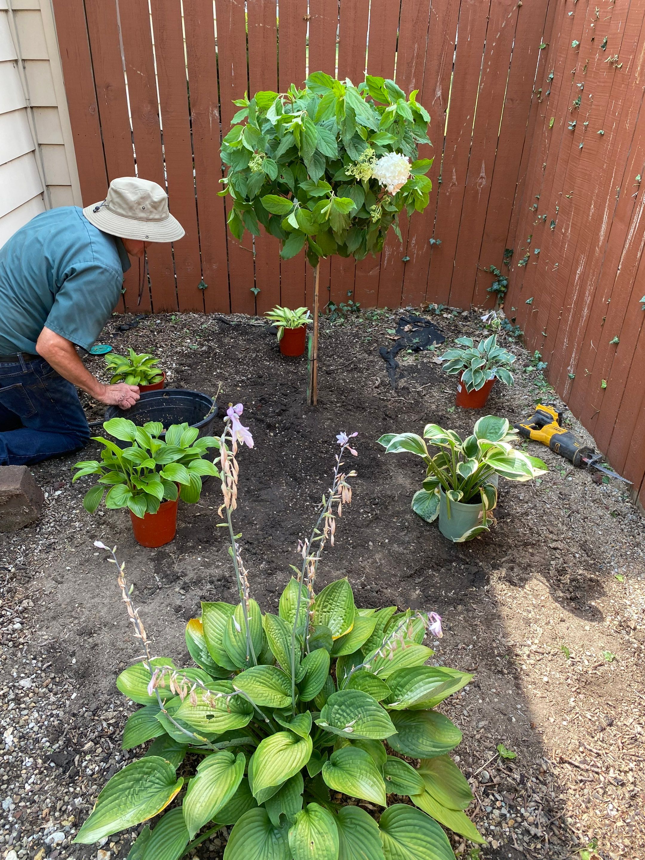 Memorial Garden Install by Elm Rose Gardens
