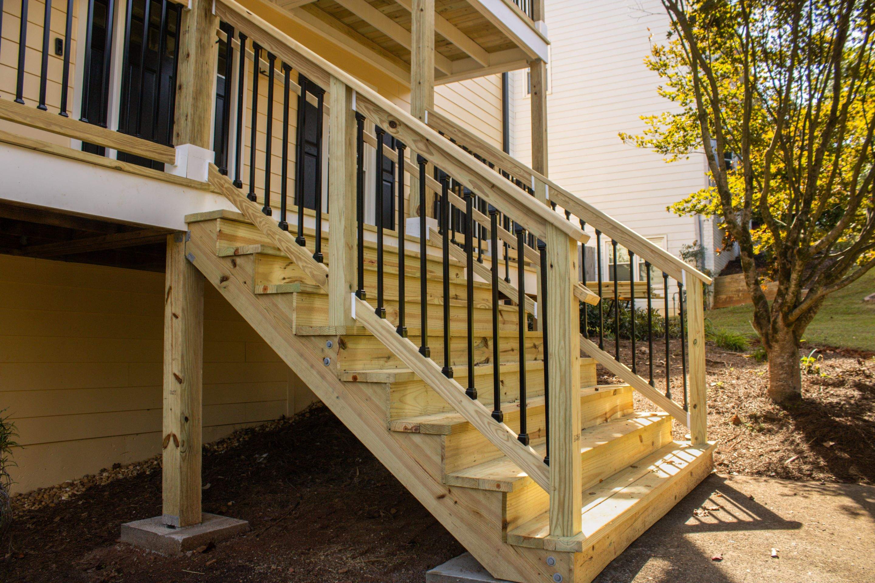 Wood Front Deck Resurface in Marietta, GA by Nelson Exteriors 