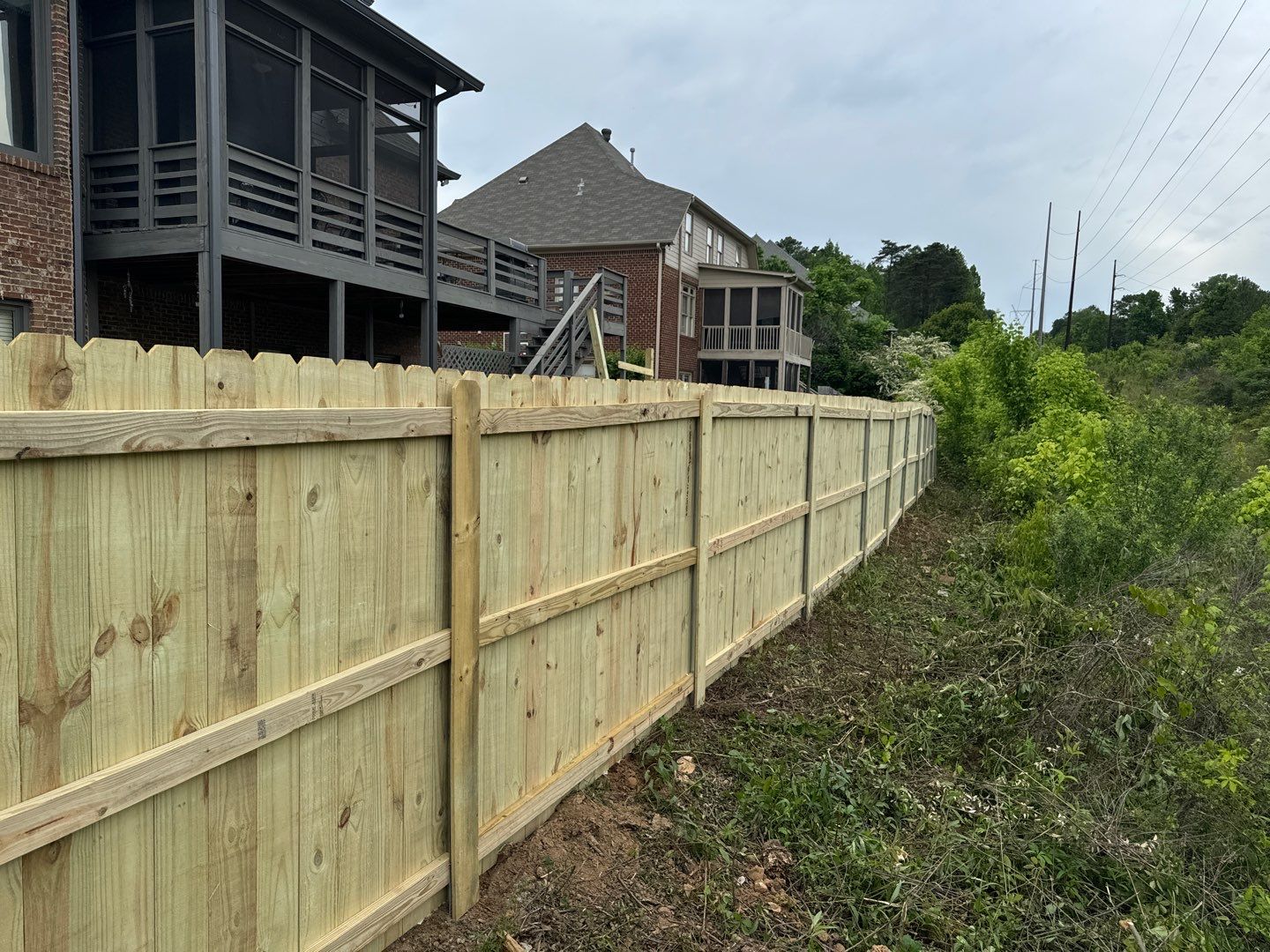 Lake Crest - Fence by Pillar and Pine