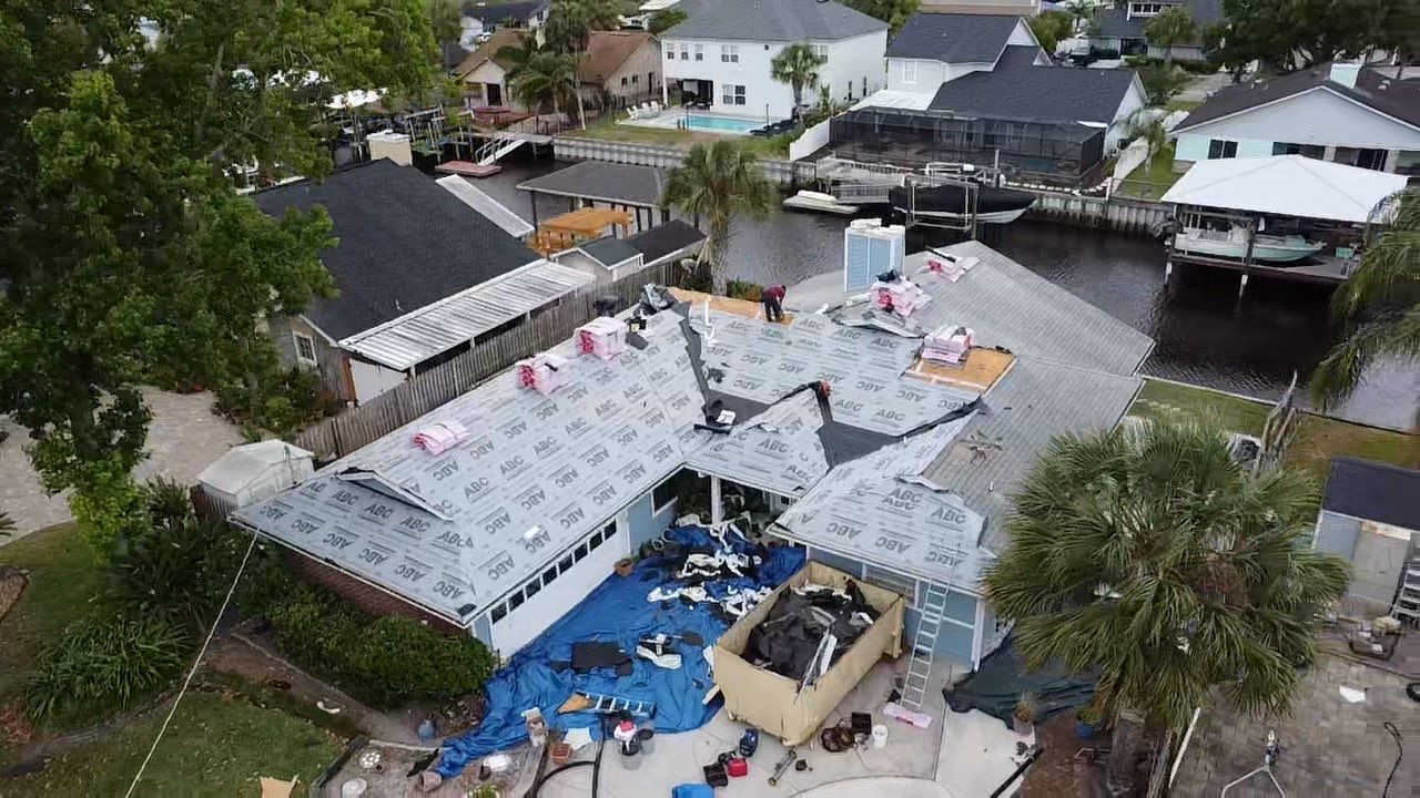 Residential Roofing Installation using Owens Corning TruDefinition Duration Shingles by Galaxy Builders, Inc.