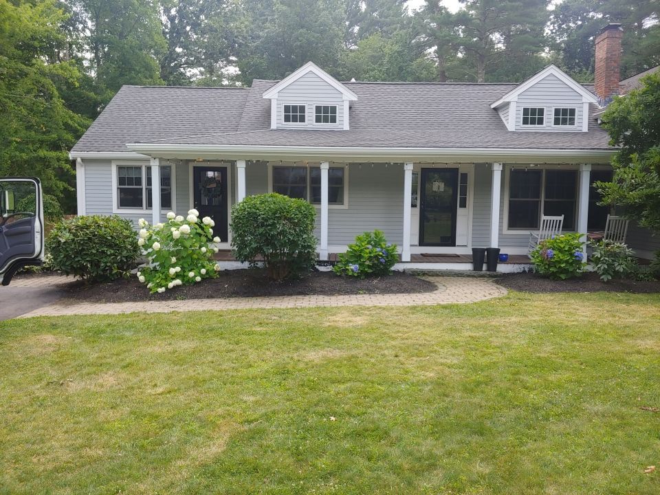 Hanover, MA Gutter Installation using 6" K-Style Aluminum Gutter with Leaf Relief Continuous Hanger by Gutter Pro Enterprises