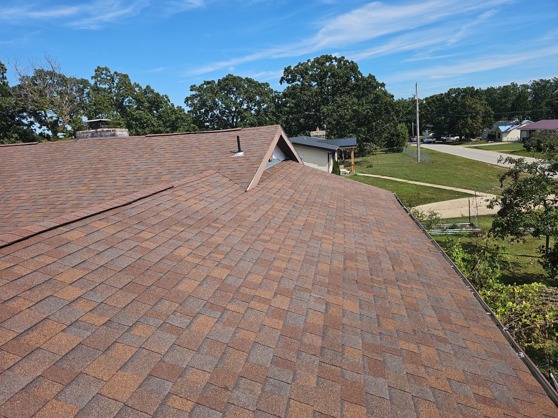 Residential Metal Roof Install - 26 Gauge G-Rib Metal - Color Shiny Black  by Titan Commercial & Residential Roofing 