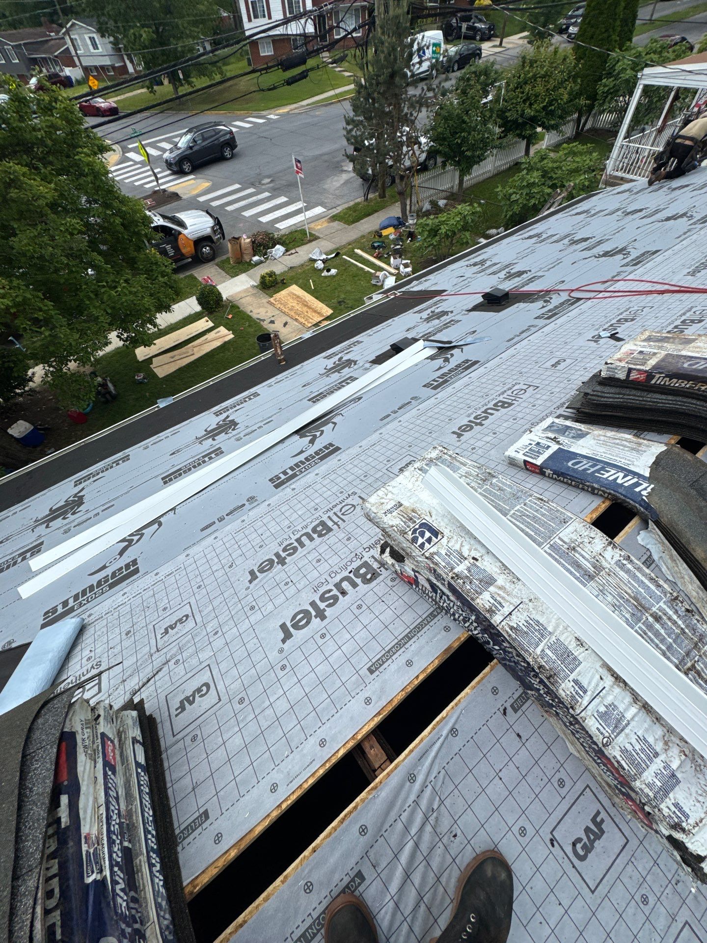 Residential Roofing Installation using GAF HDZ SHINGLES by La Bendicion Contruction Llc