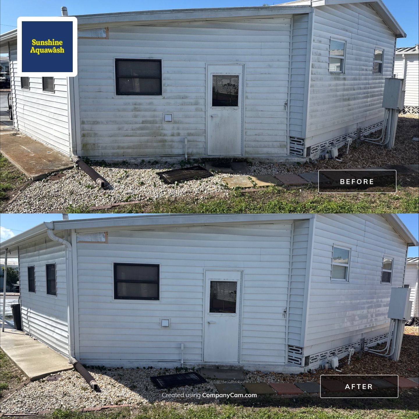 Trailer Estates Mobile Home Cleaning + Driveway & Patio Wash | Bayshore Gardens, FL by Sunshine AquaWash