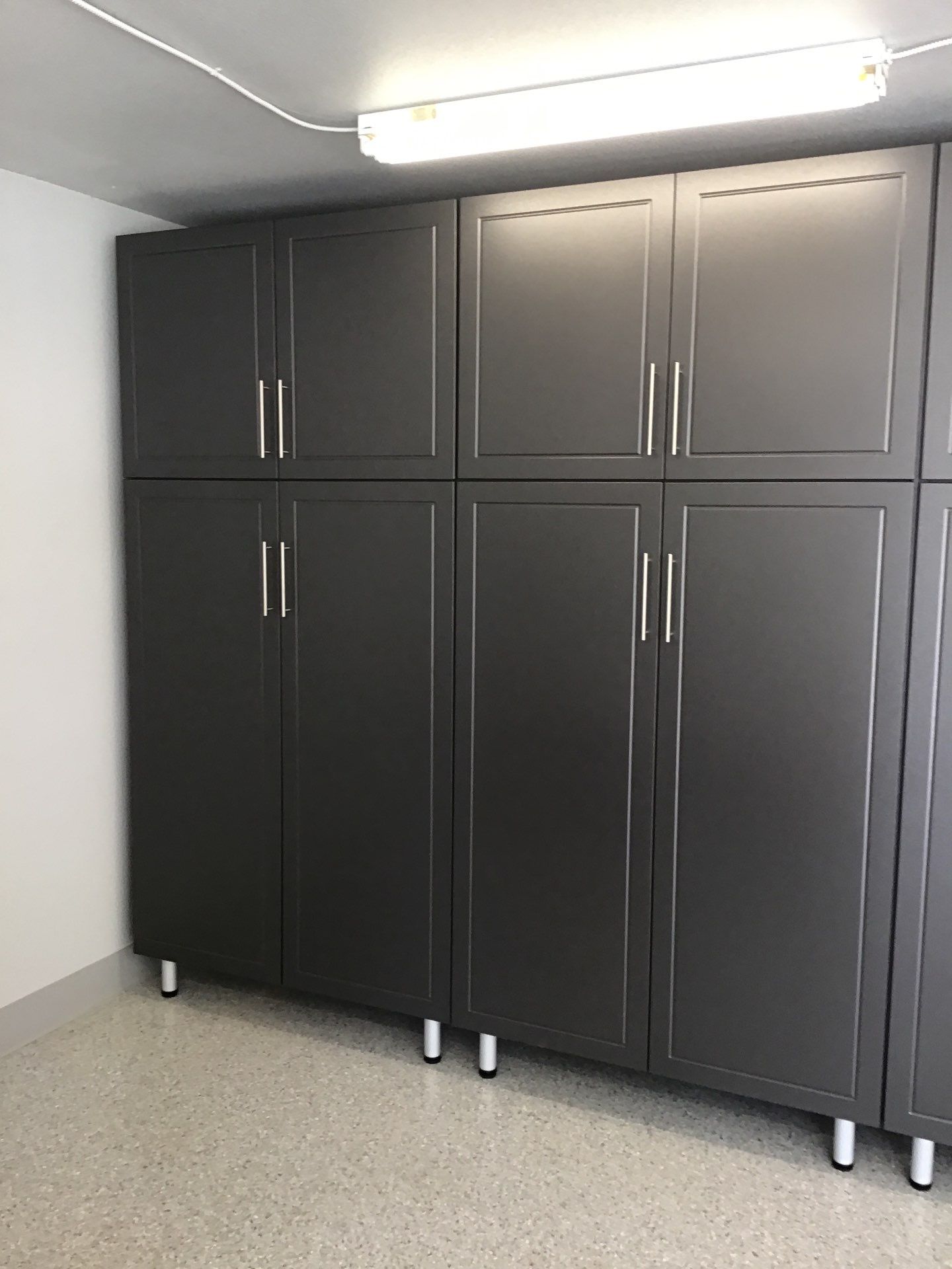 Garage Storage & Concrete Coating in Modesto by Lancaster Painting