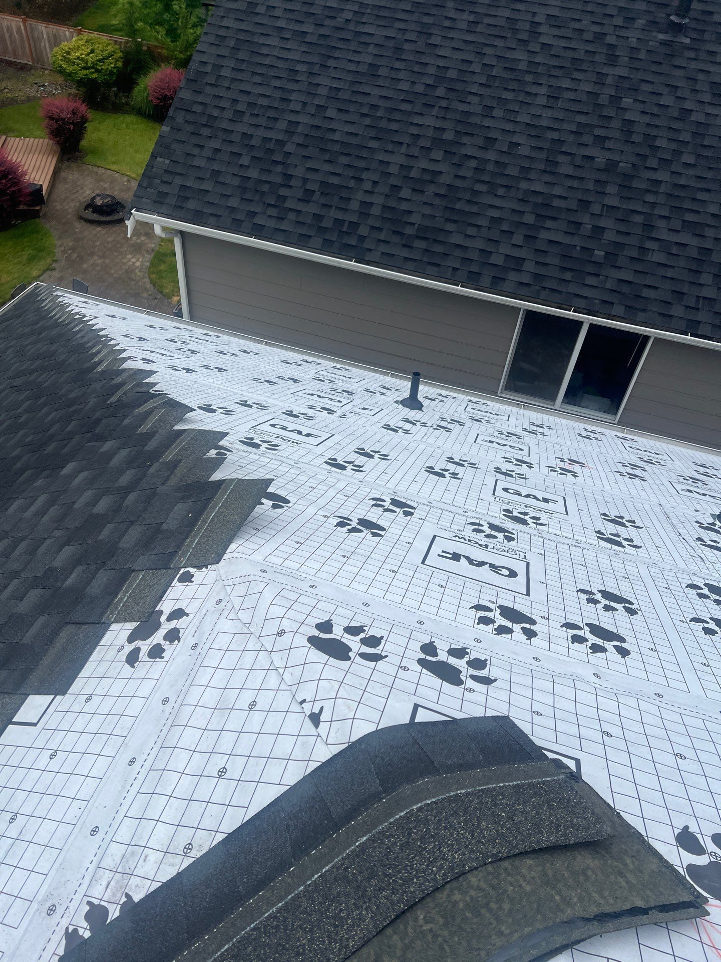 Residential Roofing Installation using GAF UHDZ Shingles by Roofing Formula LLC