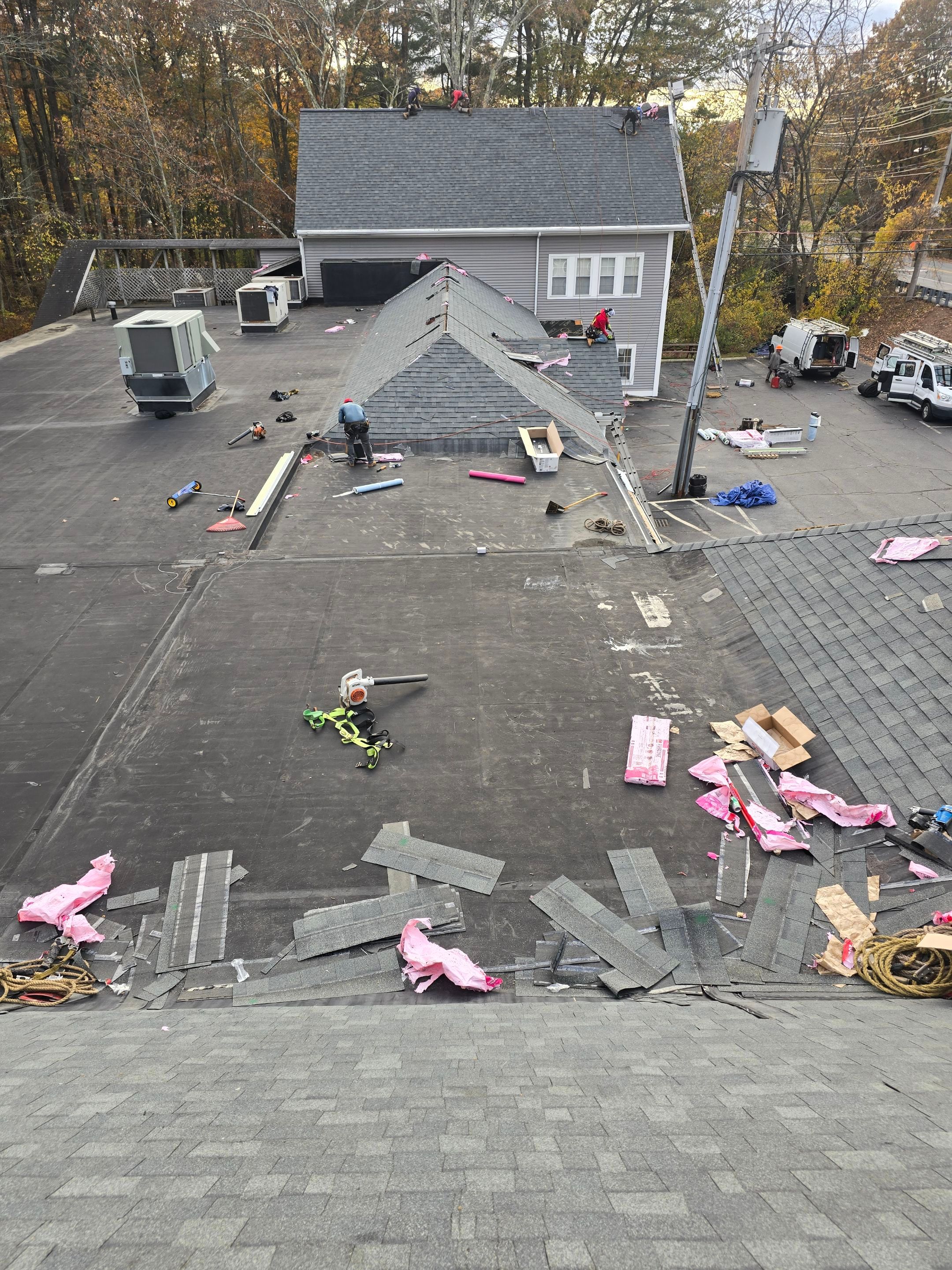 Acton EPDM Roof Edge Reconstruction with Tapered Insulation System by Mighty Dog Roofing of Greater Middlesex County