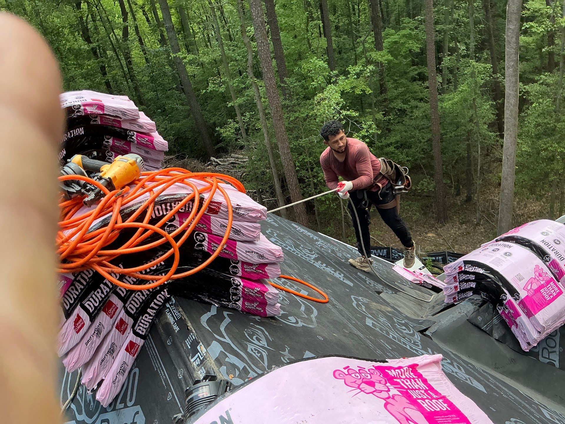 Custom New Home Roof Install in Heathsville by Cade Construction