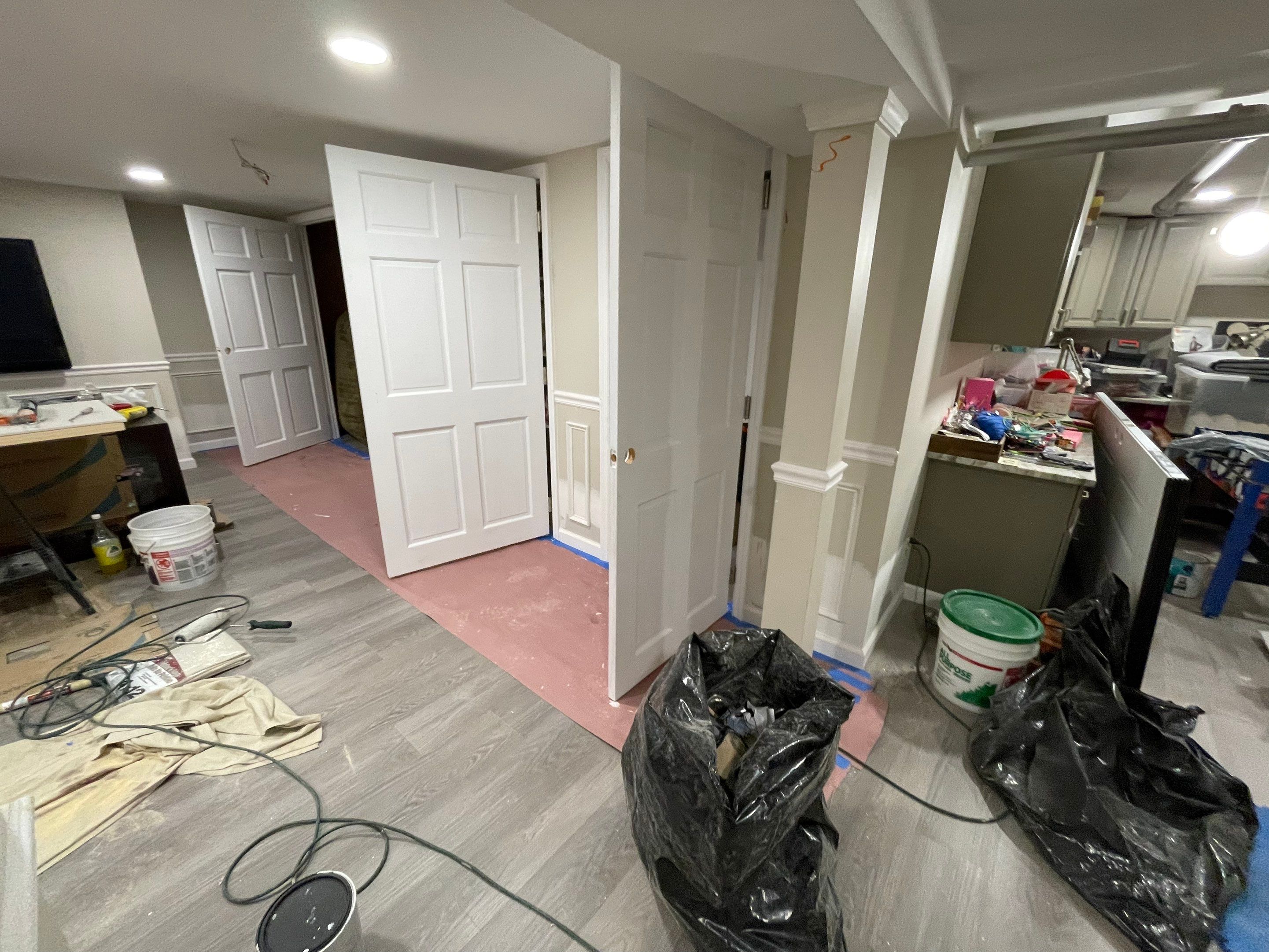 Basement Remodel using Drywall by Home Concepts Construction