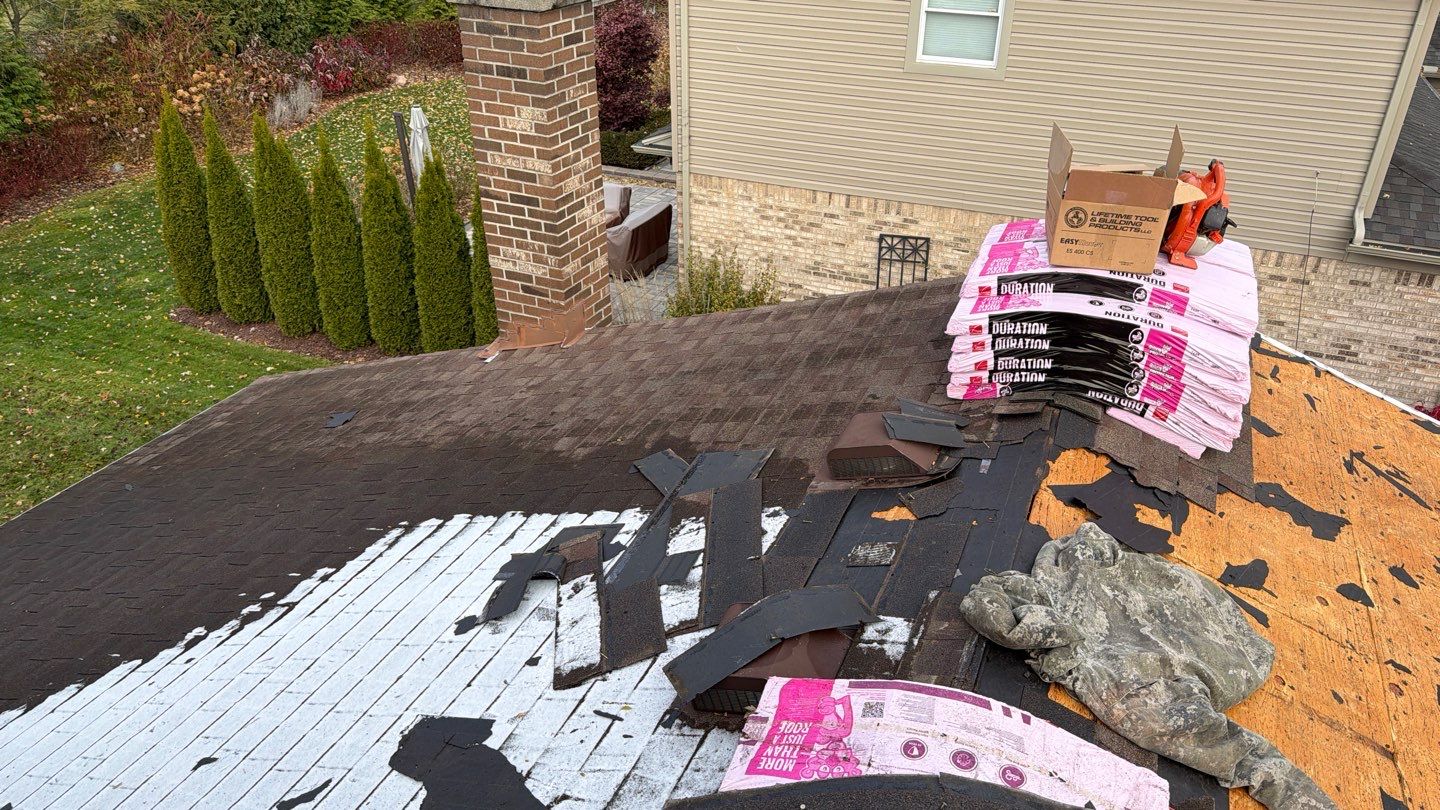 Roof Replacement using Owens Corning Teak by 180 Contractors