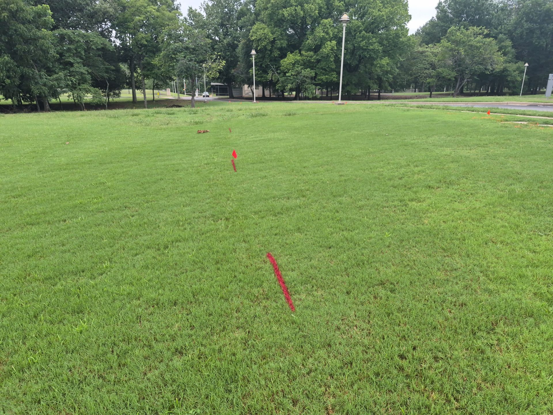 Private Utility Locating and Marking for Collierville Commercial Campus by Alsip Locating Service, LLC