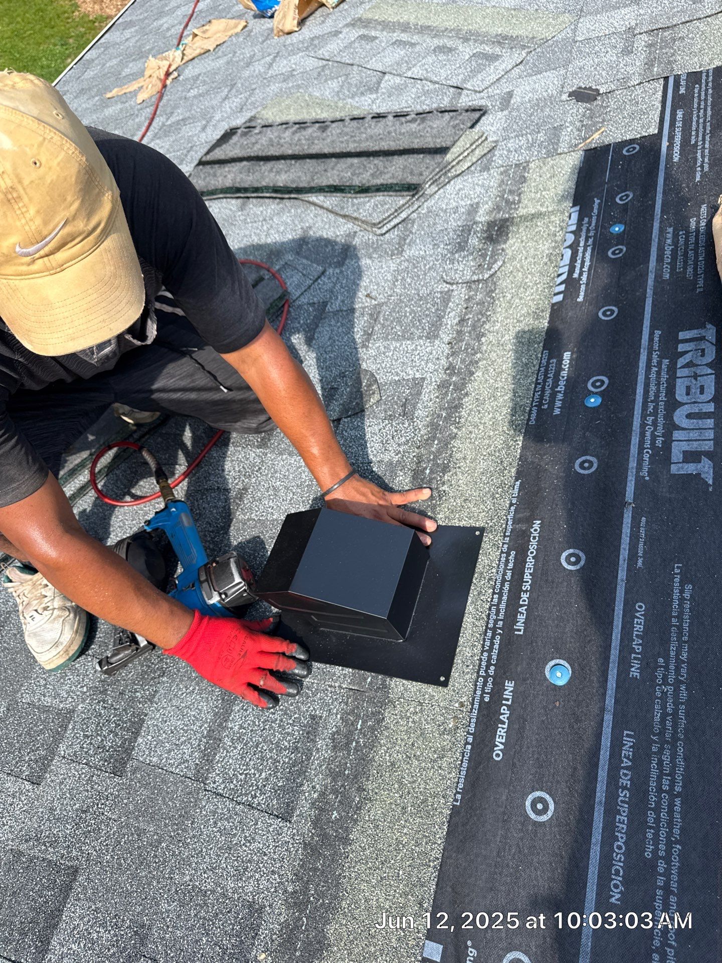 Roof and gutter replacement by hail and wind damage by Just Brilliant Restoration JBR