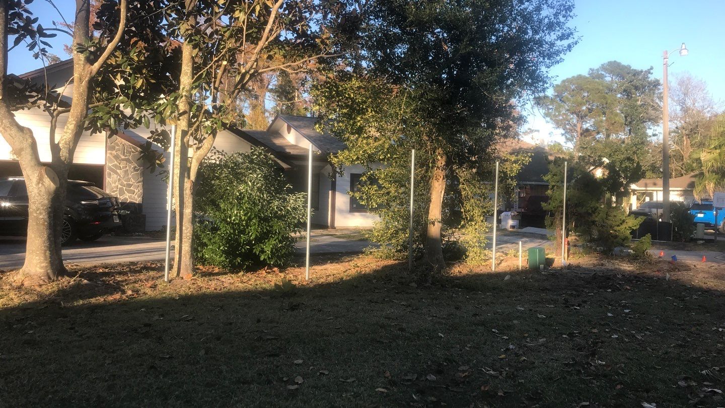 8' PRIVACY WOOD WITH 2 3/8 POUNDED POST  by Hip Square Fence Inc.