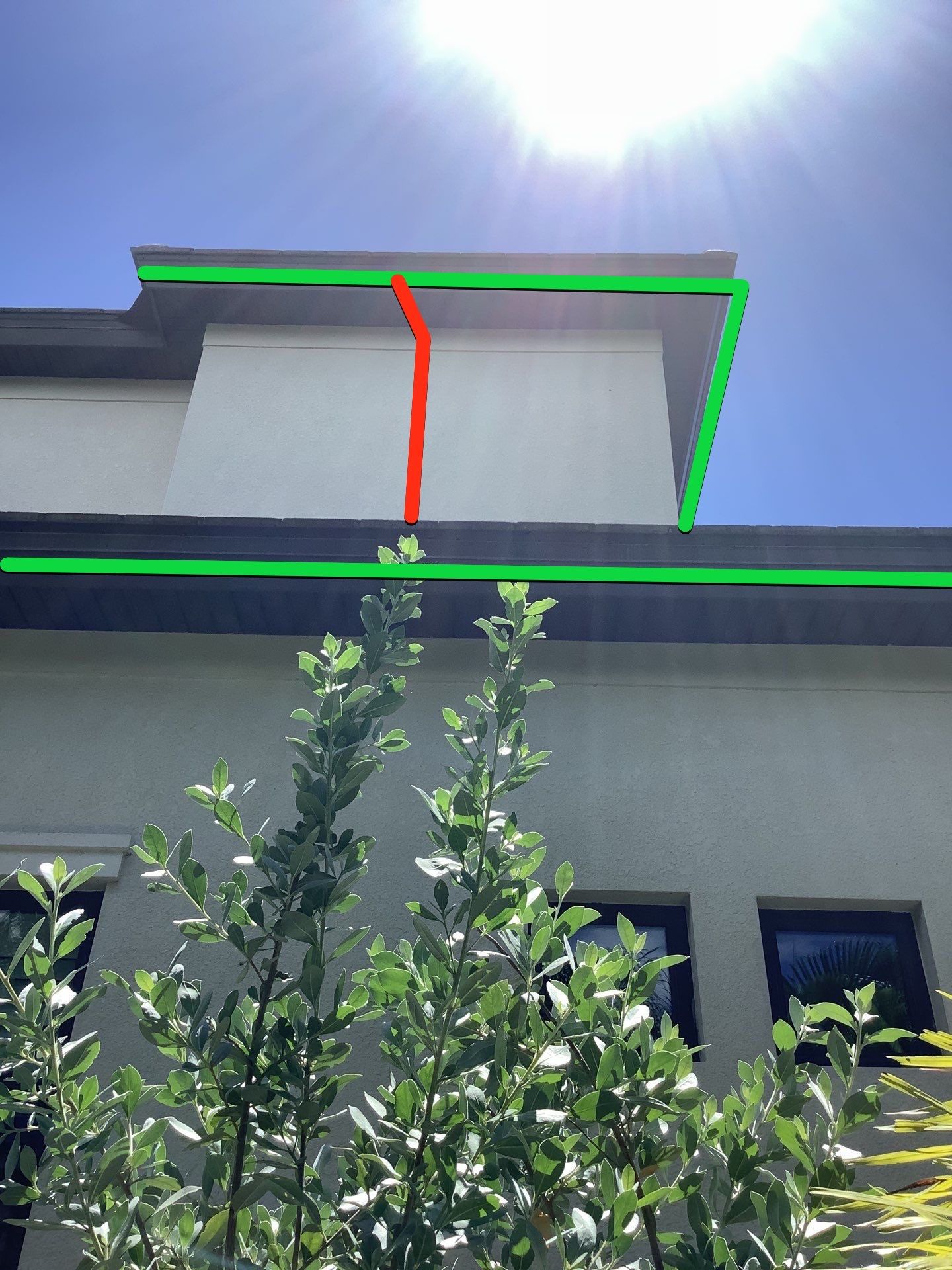 Bronze Gutters and Almond Downspouts in Longboat Key FL by Gutter Professors