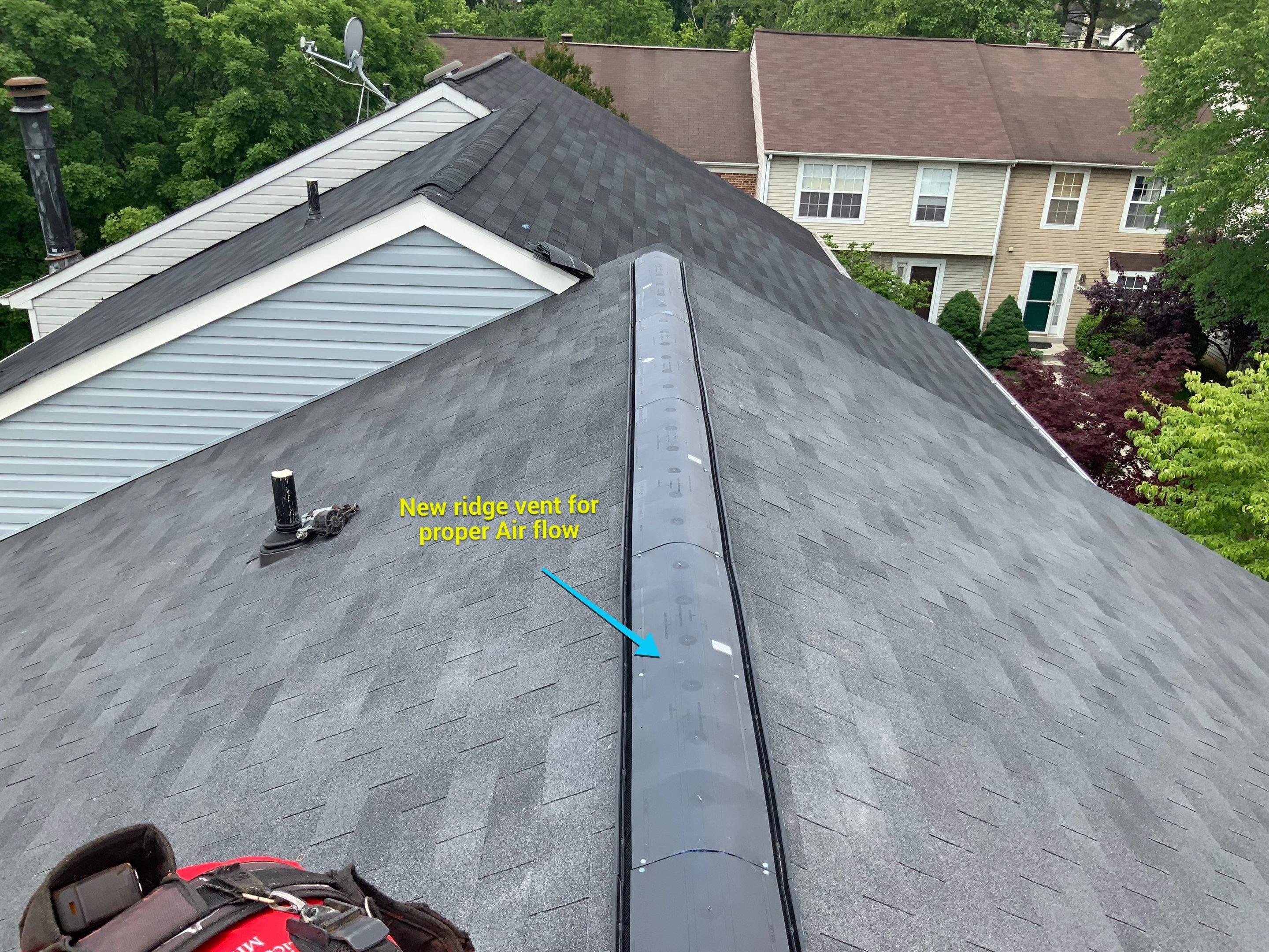 Residential Roofing Installation using XT-25 Color Moire Black by Alpha Design Services