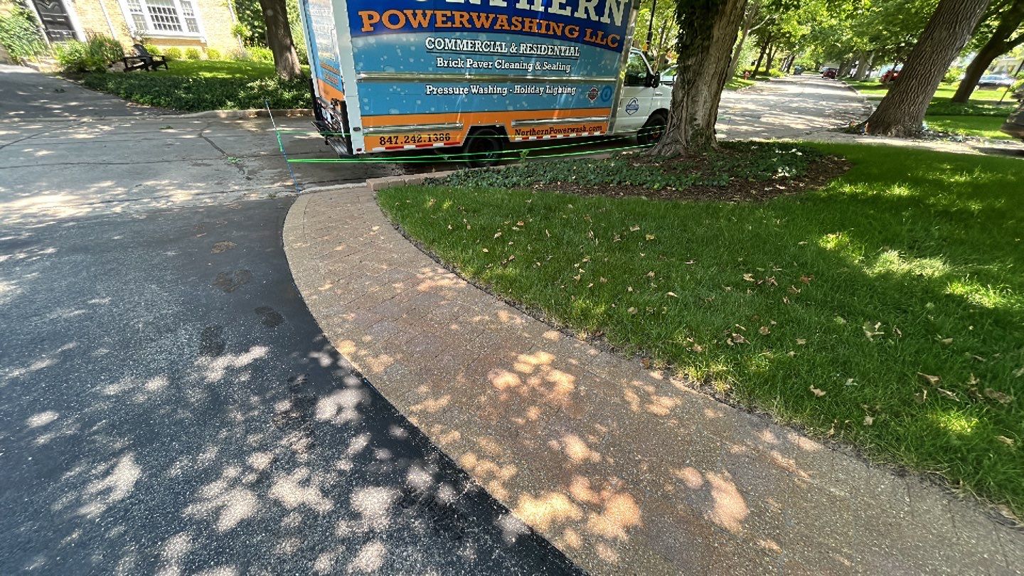 brick paver repair, clean and seal using Surebond SB-1300 by Northern Power Washing LLC.