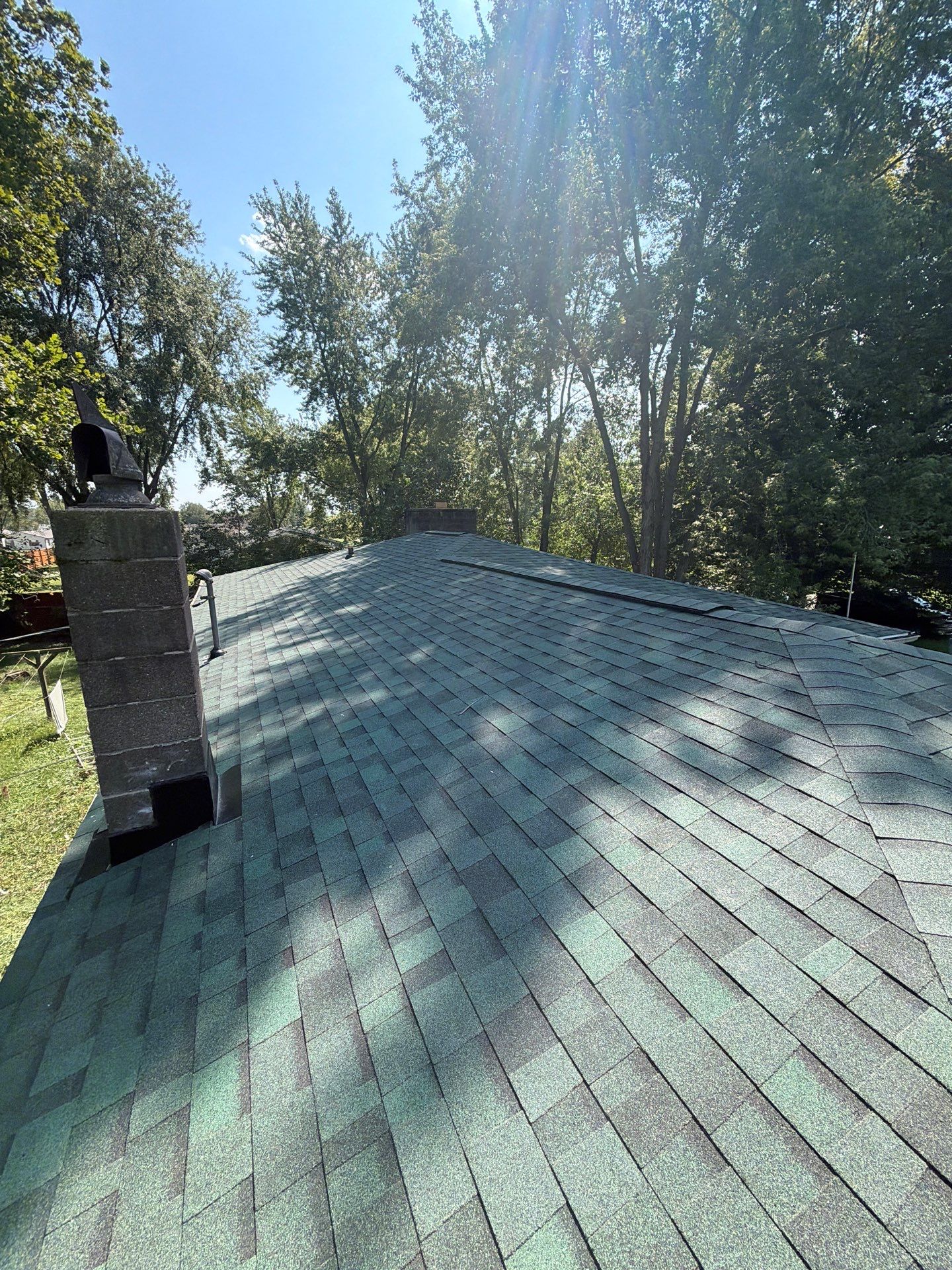 Owens Corning Duration - Chateau Green / 6-Inch Gutters - White by Hoel Roofing & Remodeling