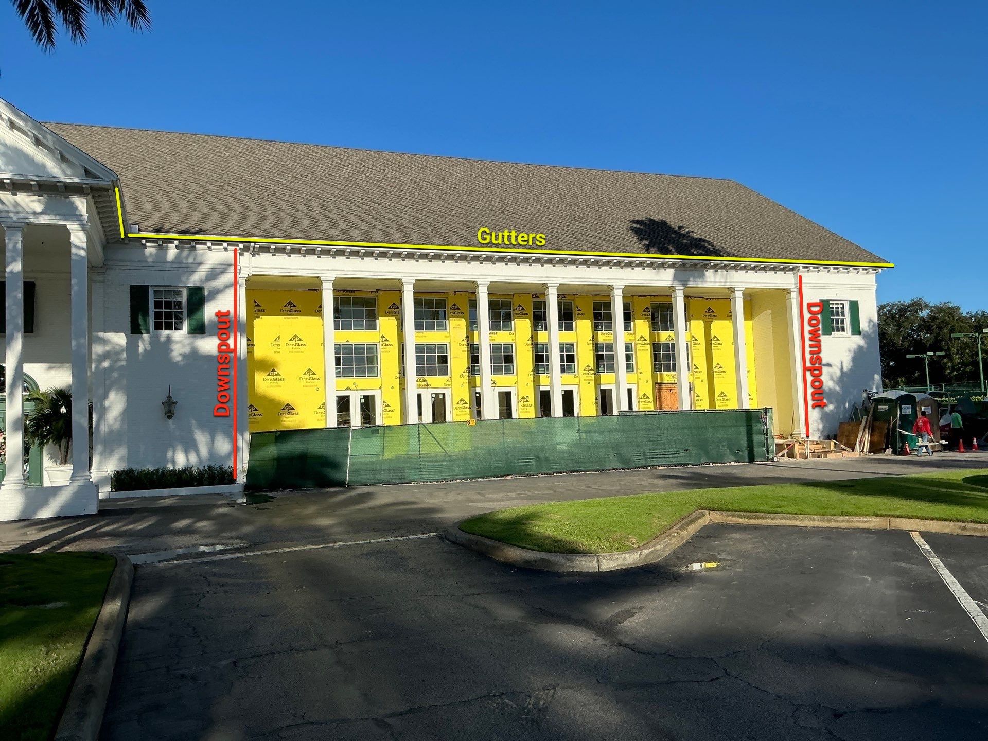 Round Downspouts and Seamless Gutter Installation in Tampa FL by Gutter Professors