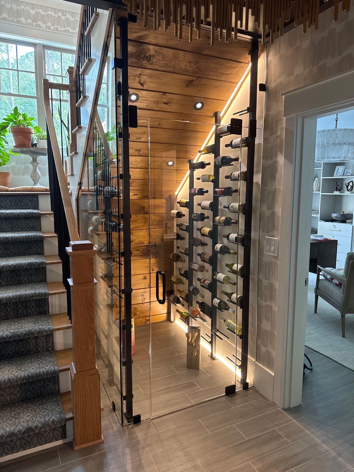 Modern Marietta Interior Renovation with Custom Built-ins and Wine Cellar by Swift Home Renovations