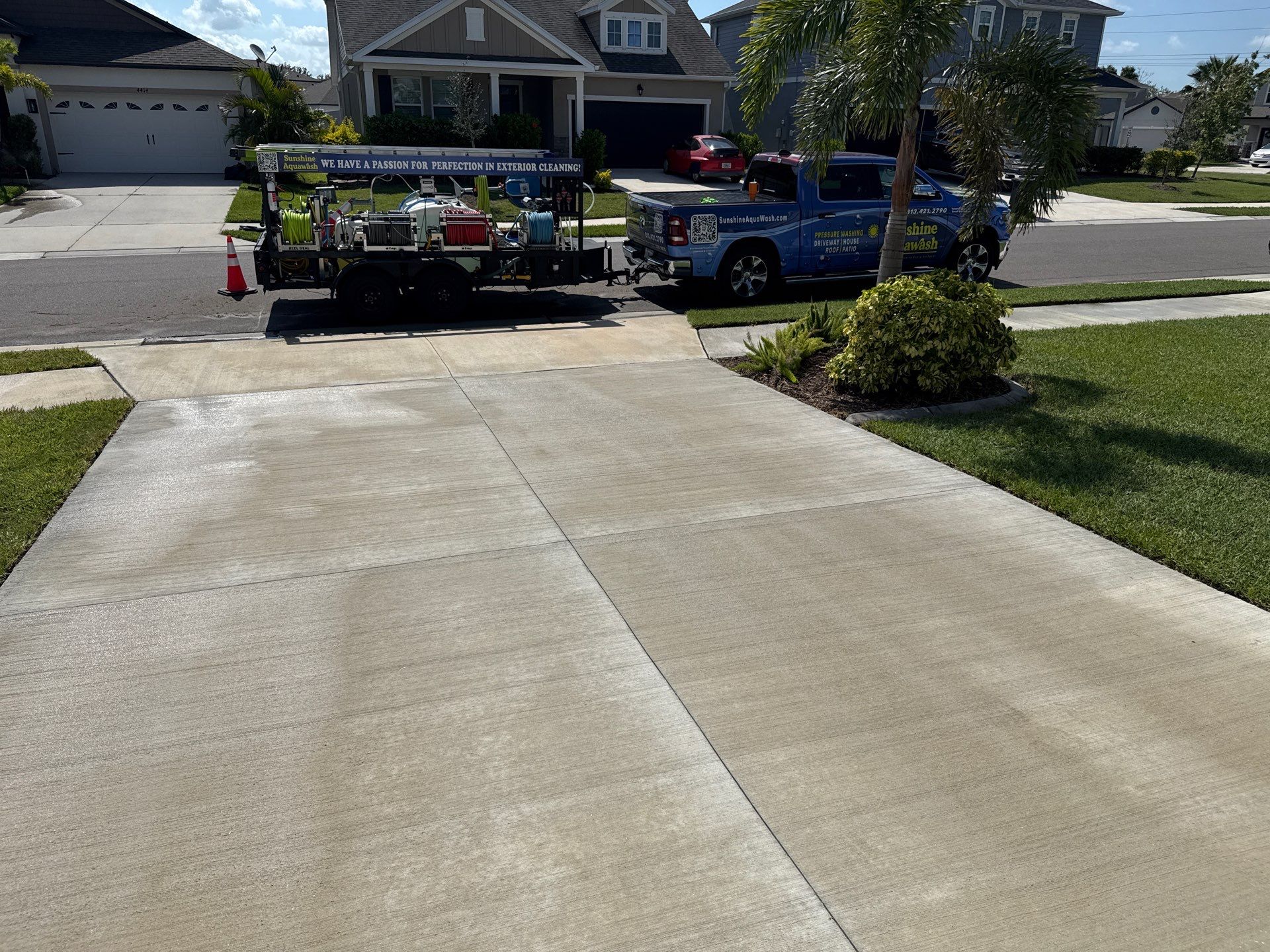 Full Exterior Cleaning Project – Willow Walk Community, Palmetto, FL by Sunshine AquaWash