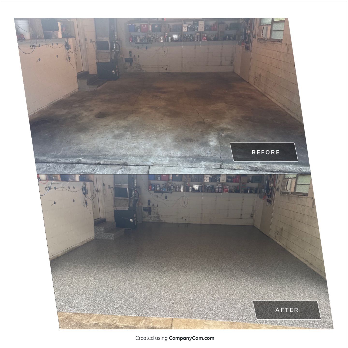 Garage Project in Gainesville, FL in Smoke by Cross Creek Concrete Coatings