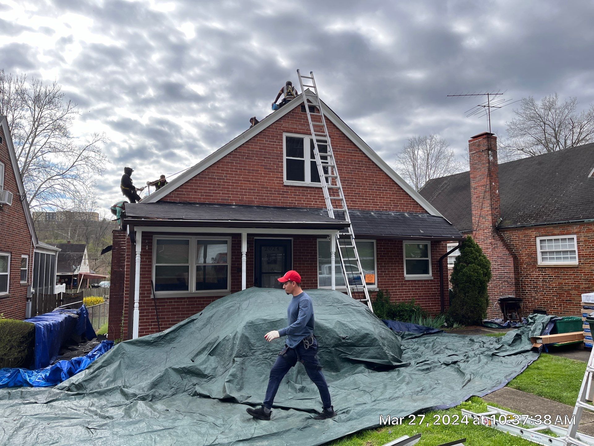 Residential Roofing Installation using Certainteed Landmark Pro Shingles by Fahey Roofing + Contracting