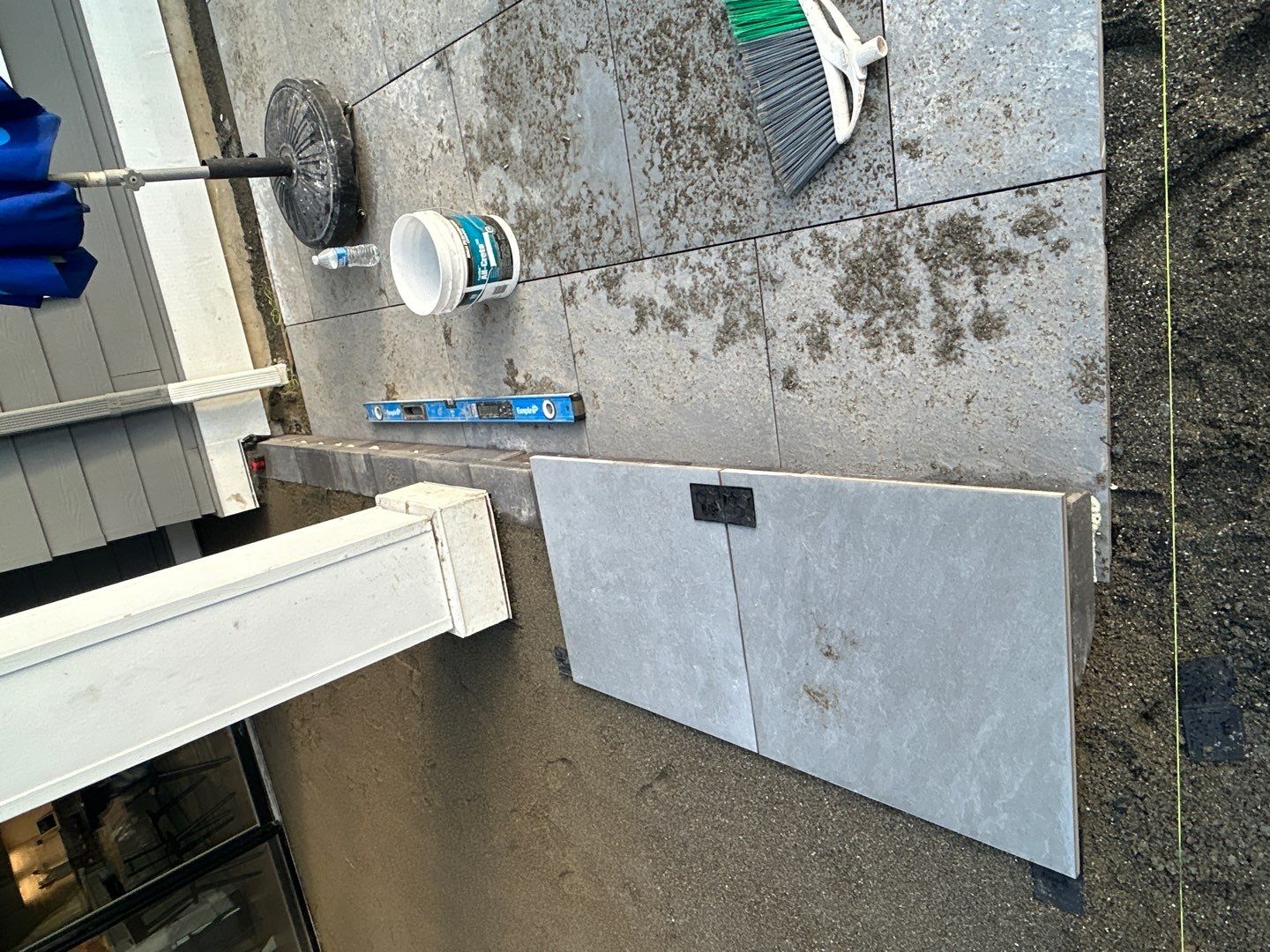 Hardscaping Back Patio Landscape Project  by Jireh Asphalt & Concrete Inc 