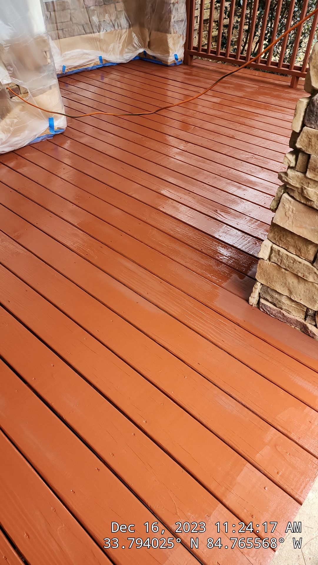 Fence Installation of Board on Board Capped Privacy by Titans of Timber Fence & Stain