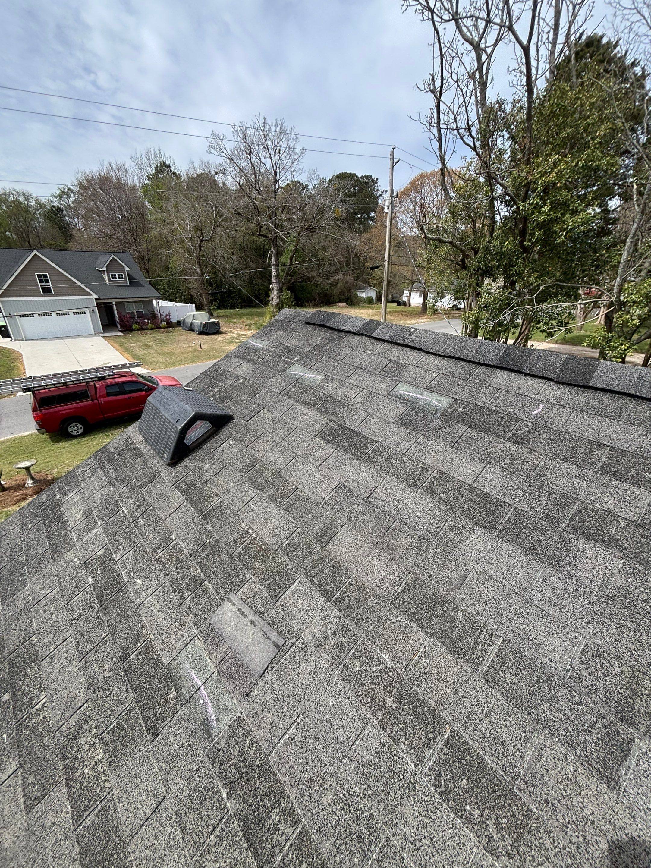 Roof replacement and interior repair by hail and wind damage by Just Brilliant Restoration JBR