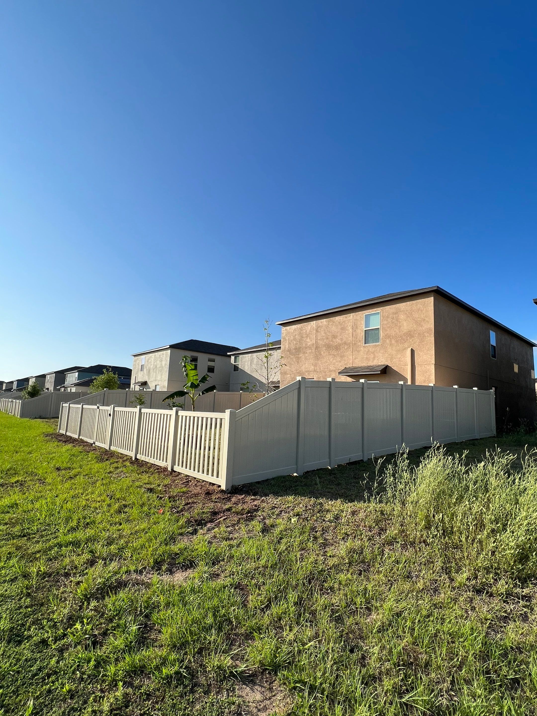 Sun City Center, FL 6ft. Tall Tan Vinyl Privacy Fence by Asap fence and gates, LLC