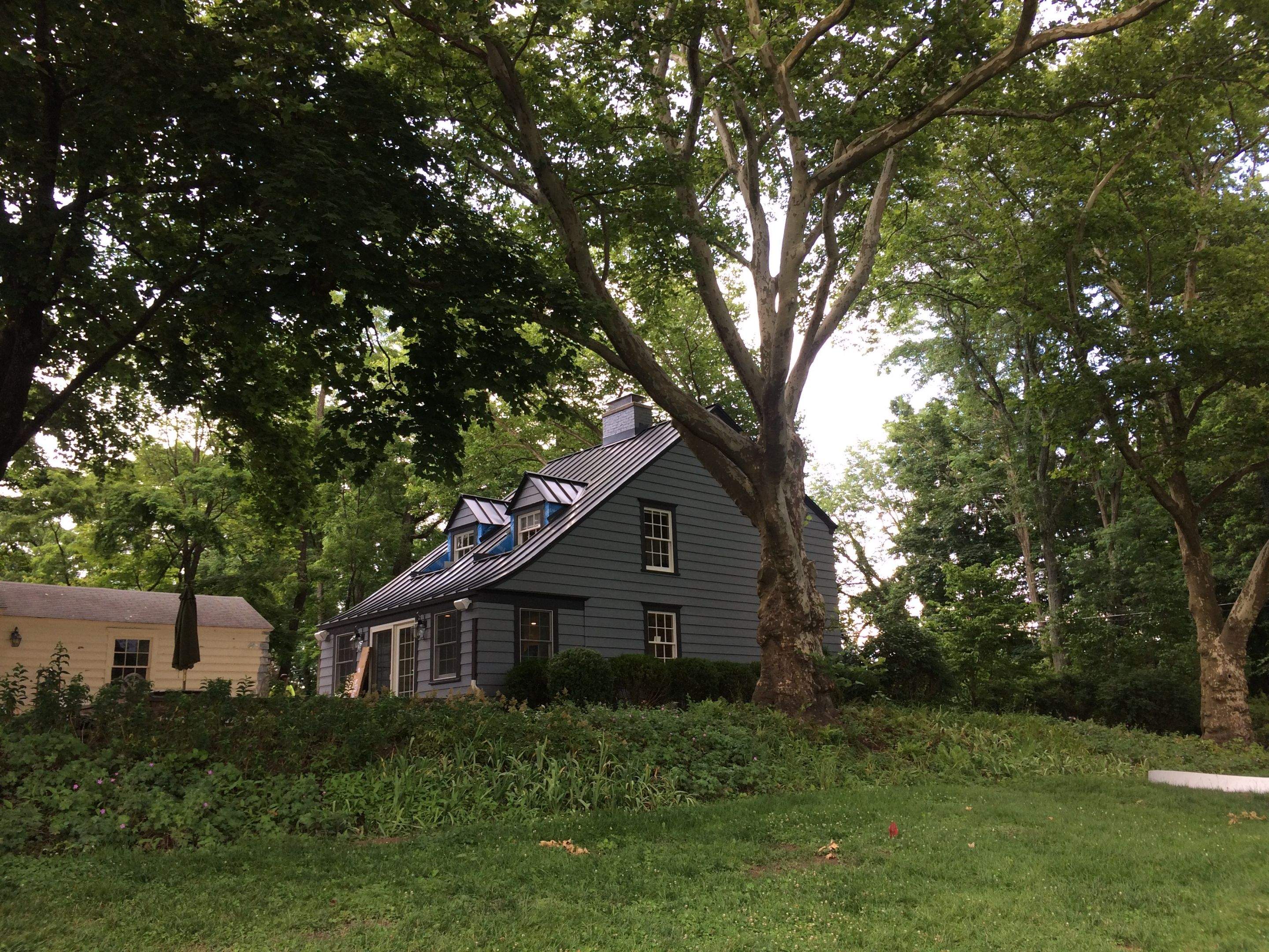 Standing Seam Metal Roof using Aluminum 032GA color Charcoal Grey by CMNG LLC