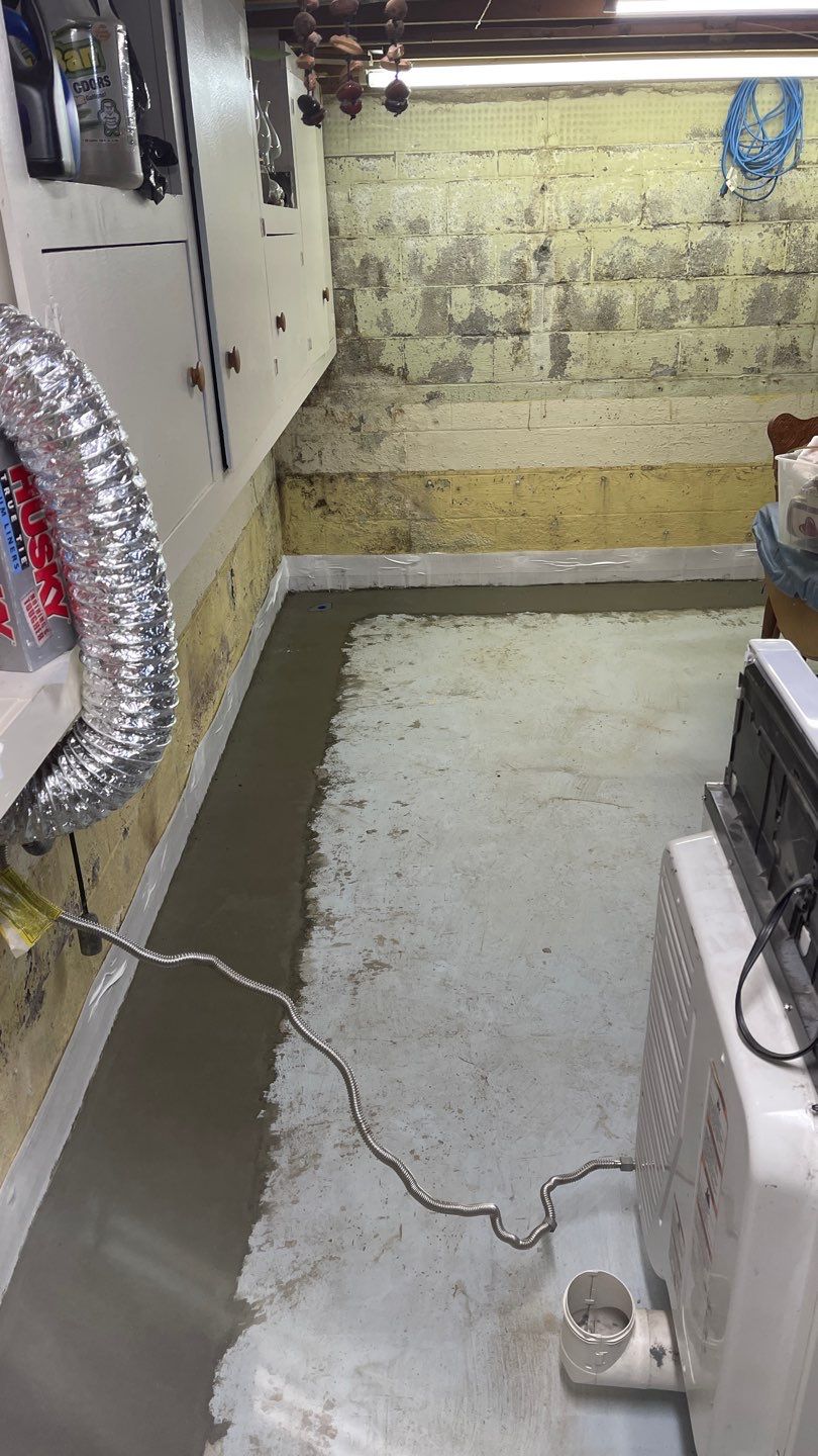 Interior Waterproofing Using GrateDrain™ Products by Toledo Basement Repair 