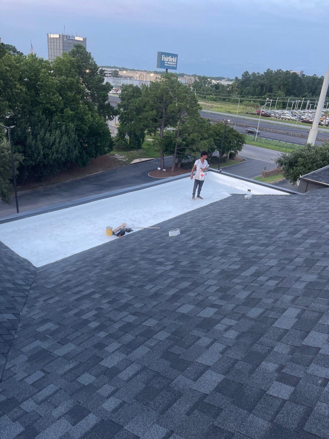 Commercial Roofing Installation using Roof Replacement by American Roofing & Construction LLC