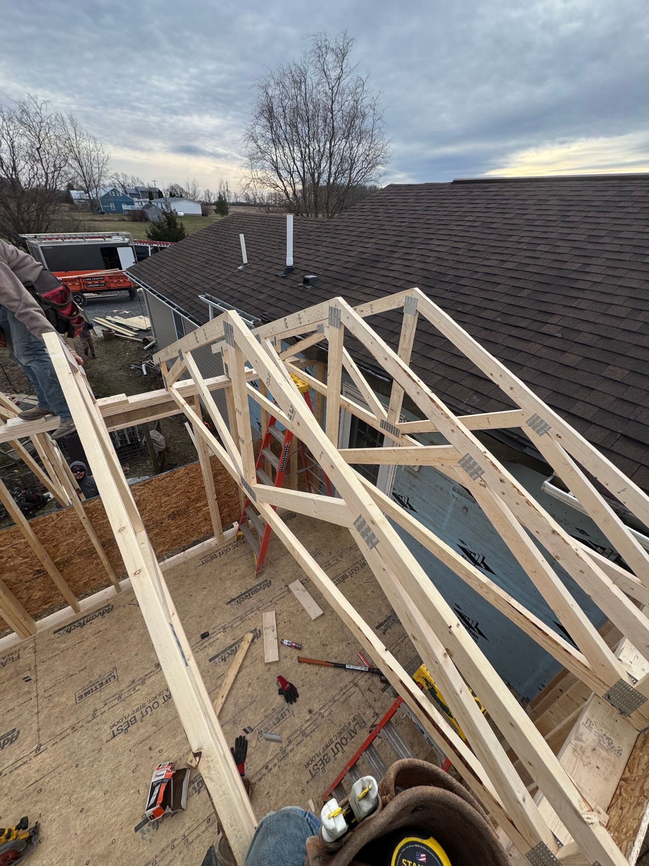 House addition and reroof by Horst Custom Homes 
