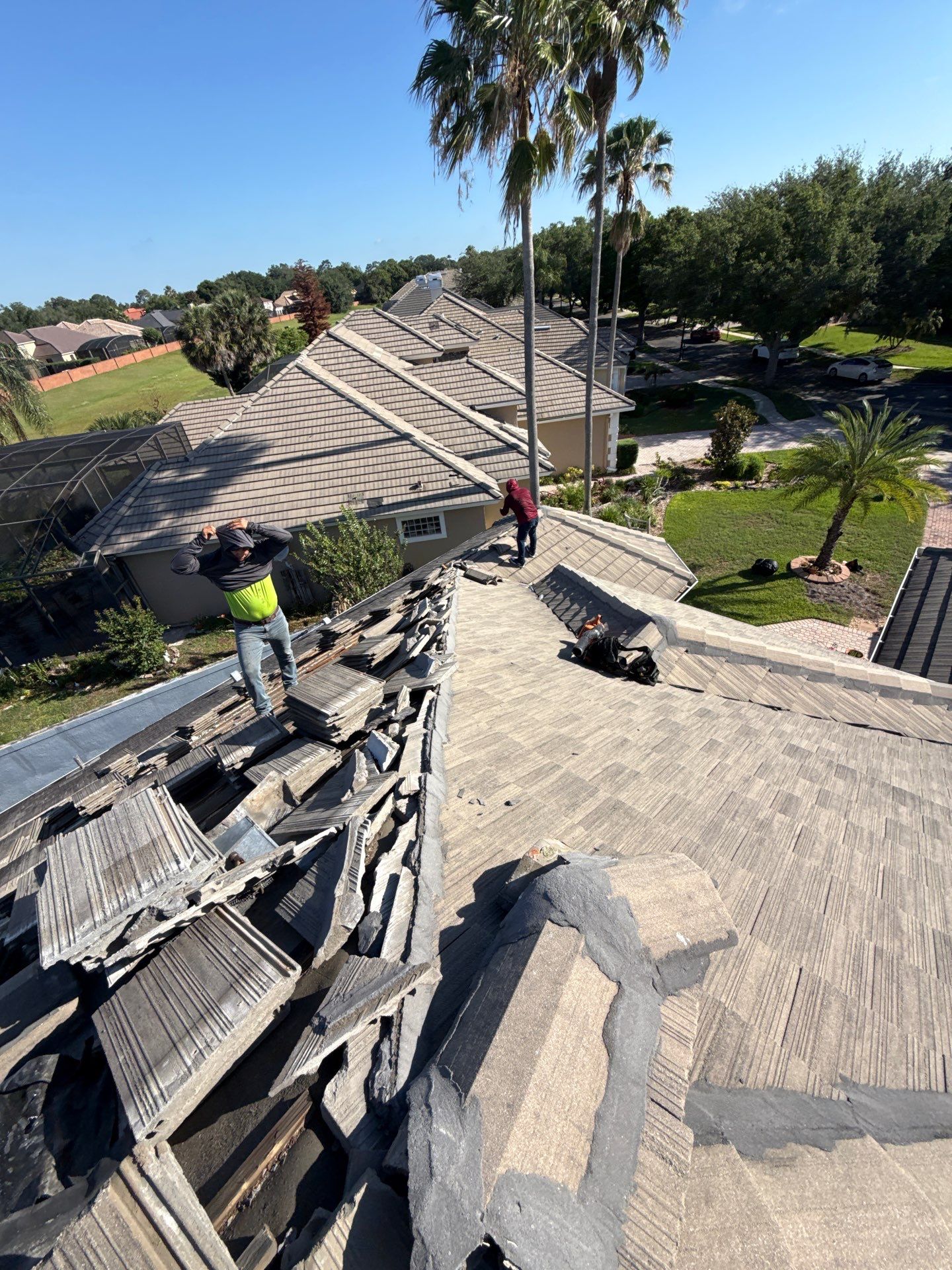 Concrete Tile Roof Replacement Using Polystick TU Plus in Orlando by Fortified Roofing Solutions Corp.