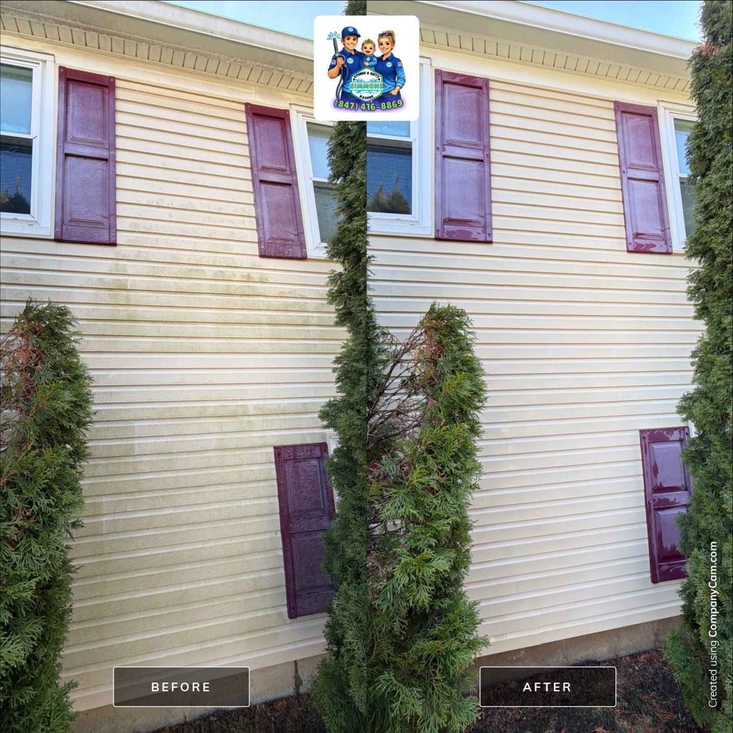 Project in Schaumburg by Simmons Power & Soft Washing