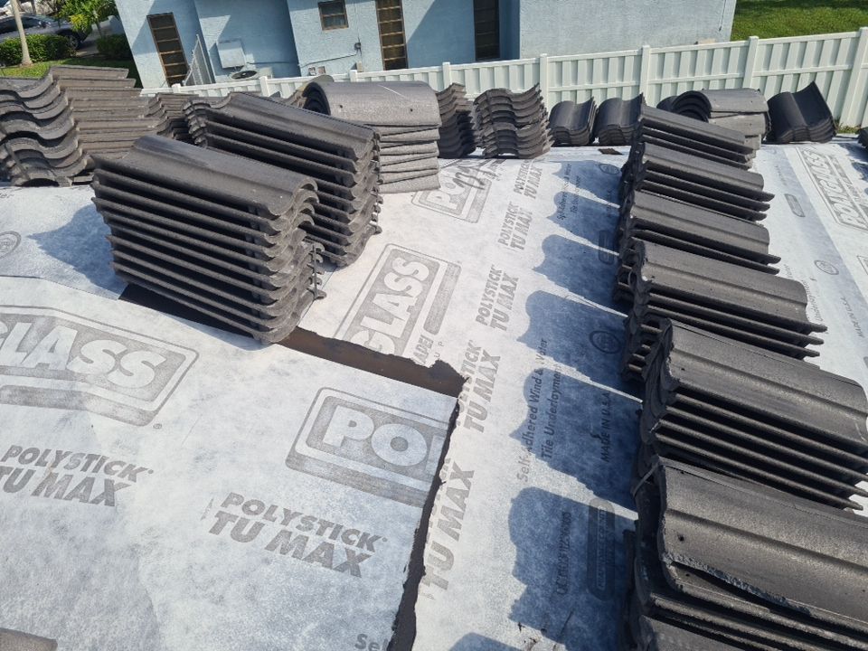 Residential Roofing Installation using Eagle Roofing Tile by BLUES BROTHERS ROOFING