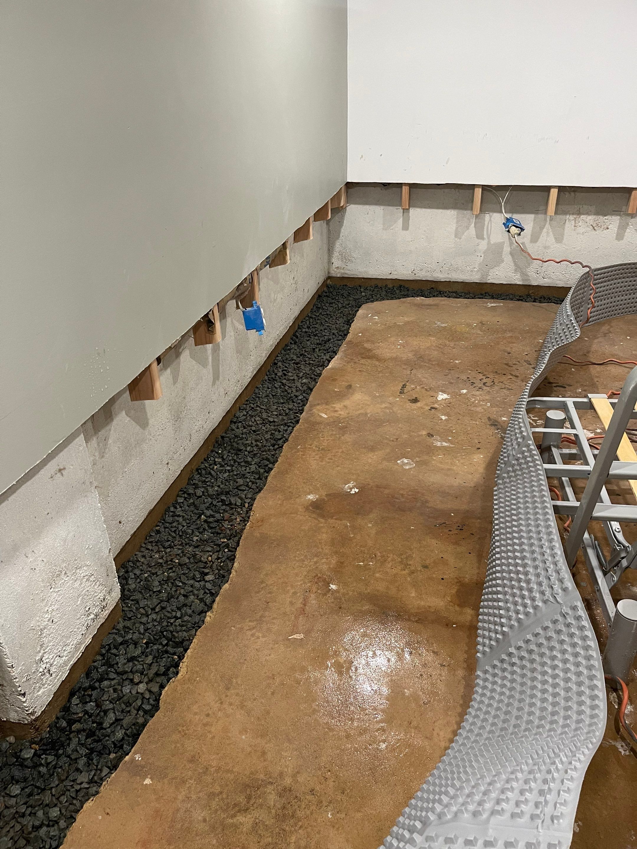 Interior French Drain in Somerset, NJ by Pure Service Pro, LLC 