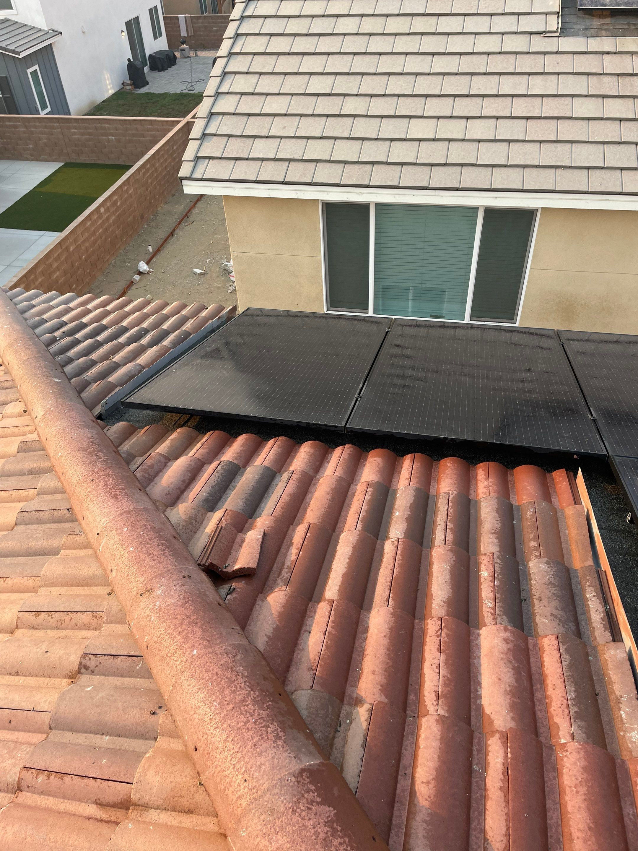 Solar Panel Bird Proofing in Ontario Ca by Palm Coast Solar Cleaning