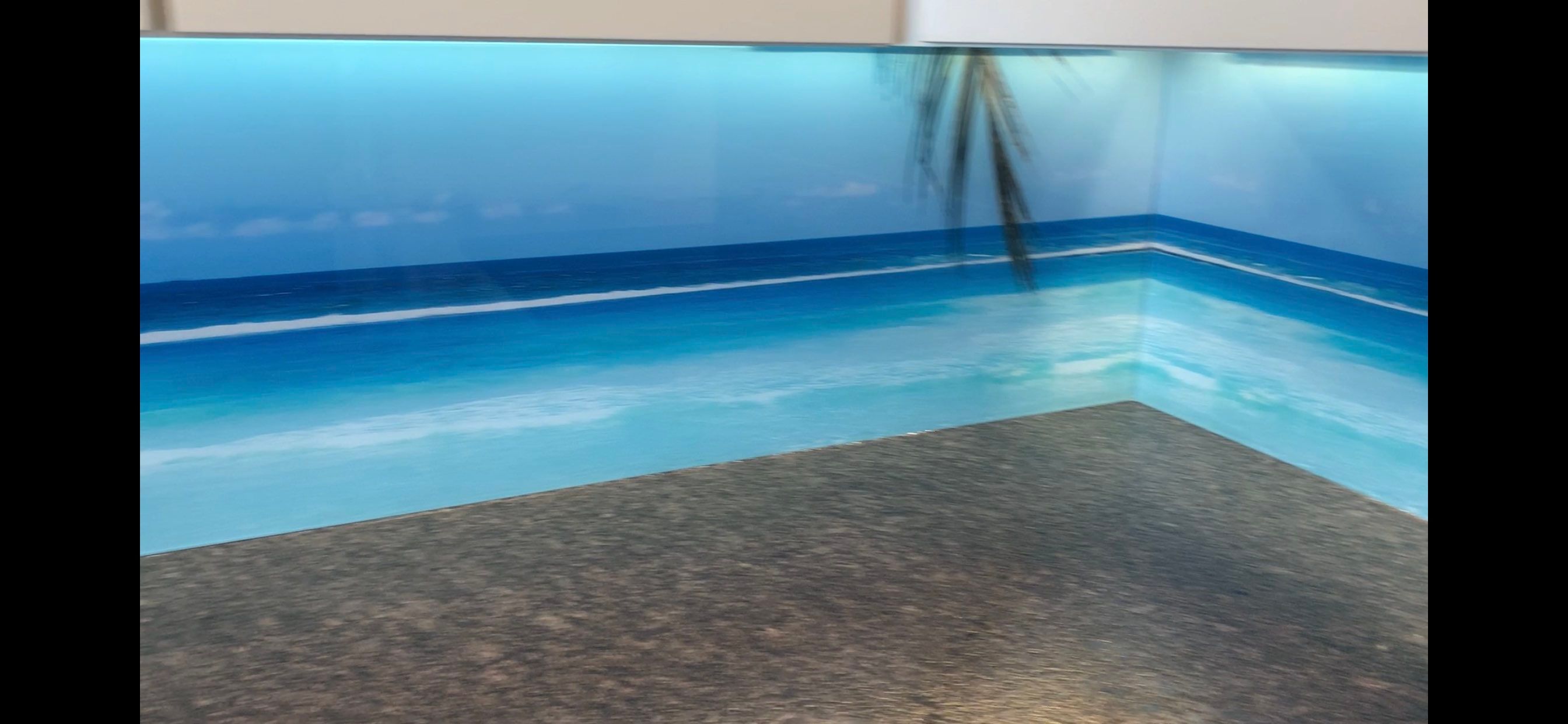 Kitchen Remodel using Maui Beach IMAGIO Solid Glass Backsplash by IMAGIO