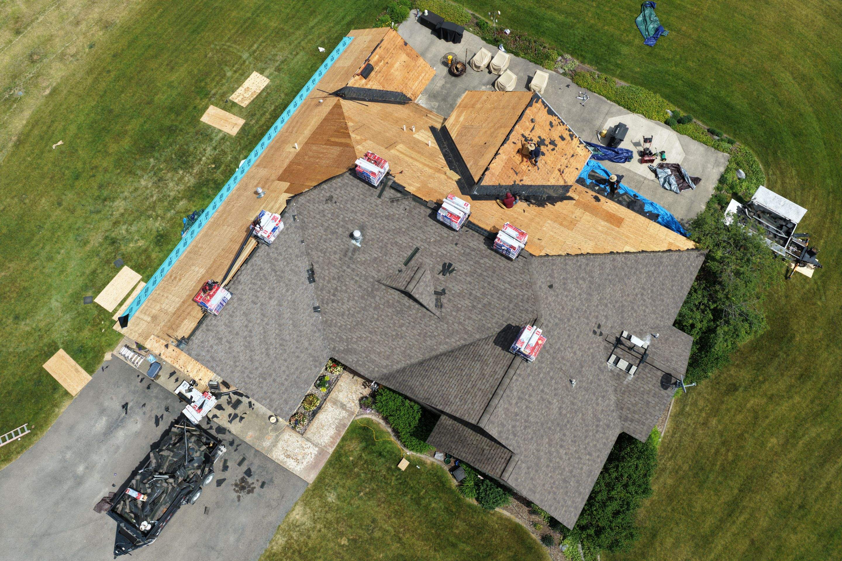 Roof Replacement using GAF Timberline HDZ - Midnight Mesa  by Montana Roofing Solutions