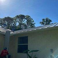 24ga 1.5" Mechanical Seam Champagne  by Total Roofing System The Metal Roof Experts
